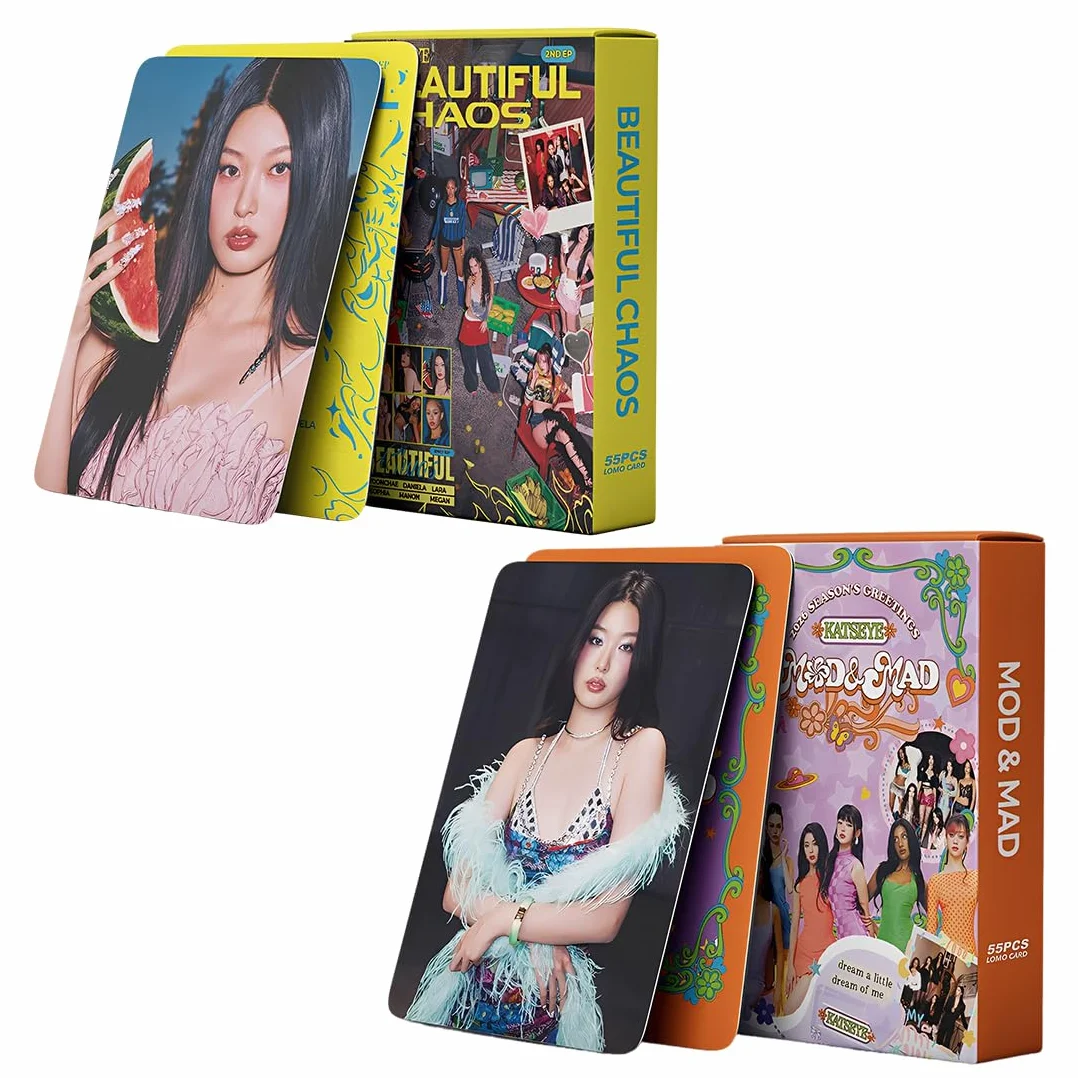 KATSEYE Set di 110 Biglietti Fotografici per Album Novel, Mini Merch Photocard Kpop Fan Regalo per Ragazze