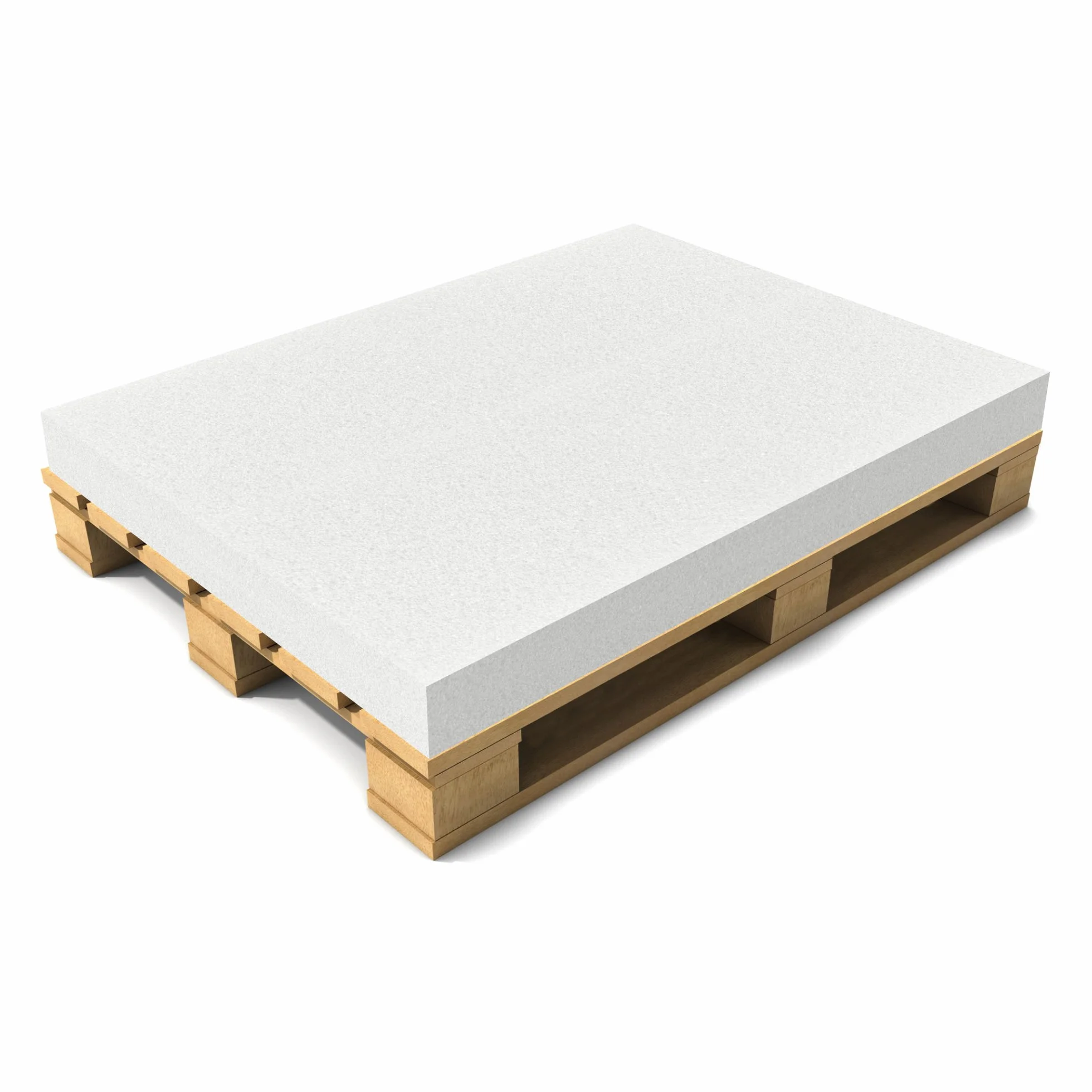 [neu.haus] Cuscino da Seduta per Divano Pallet Cuscino in Gommapiuma per Bancale EPAL 120x80 cm Spessore 10 cm - Bianco