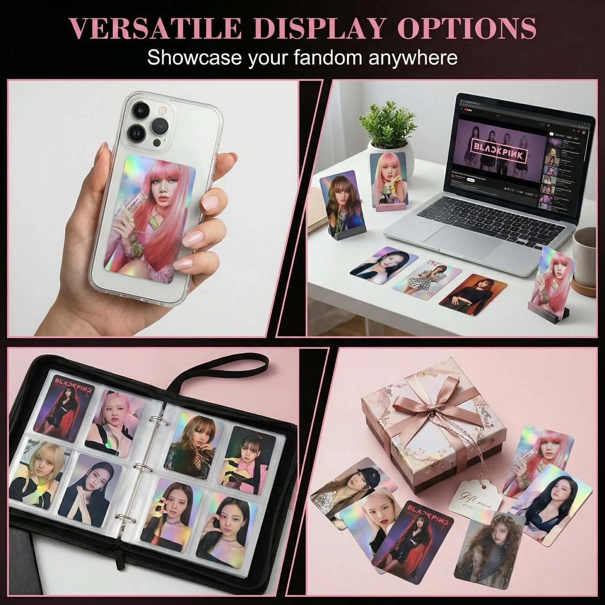 Kpop Lomo Cards Photocards 4 Set 220 Pezzi Jennie Mantra Rose Jisoo Lisa Fan Gift