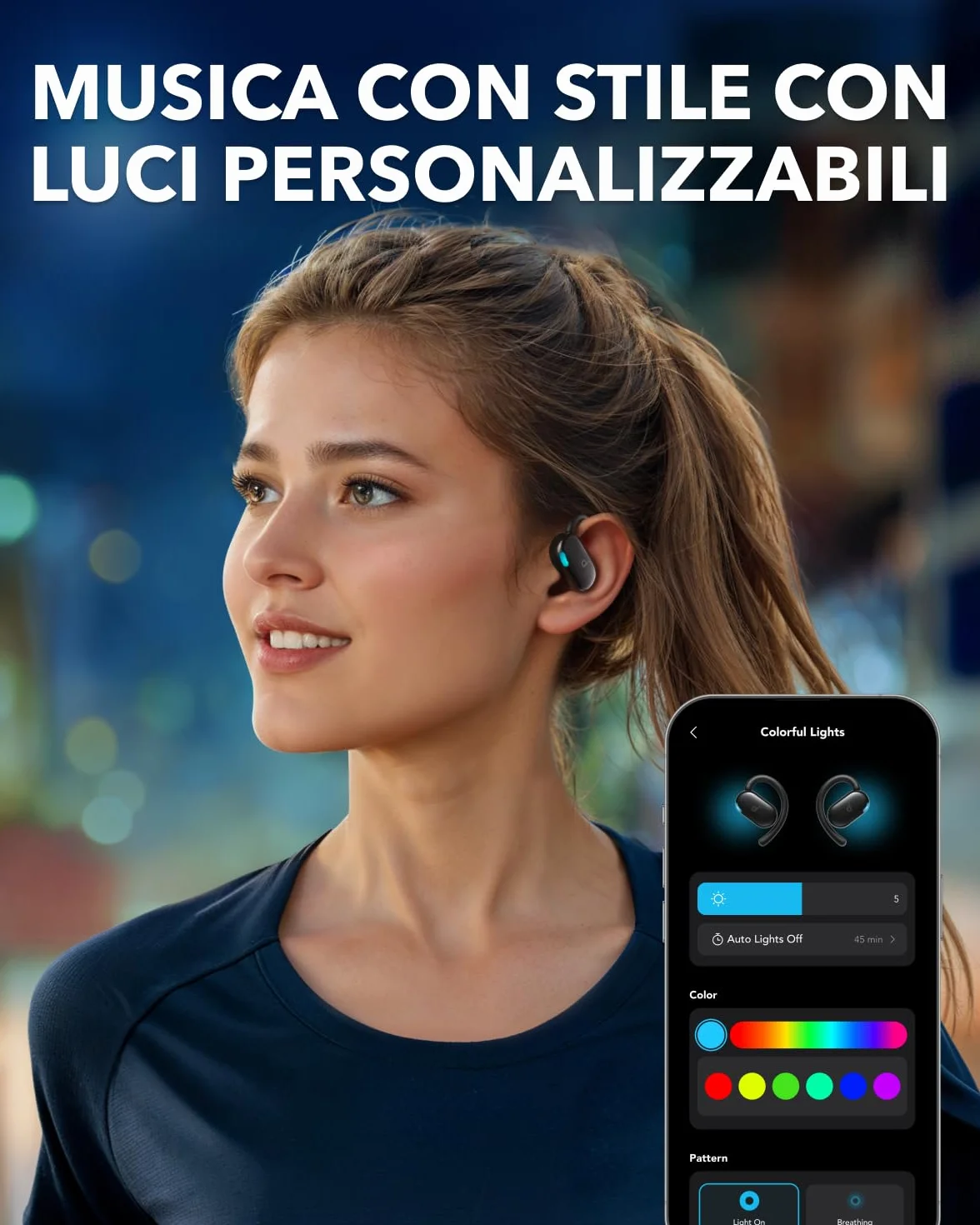 Soundcore V20i Cuffie Open-Ear Anker Bluetooth 5.4 Ganci Rotanti IP55 36H Riproduzione