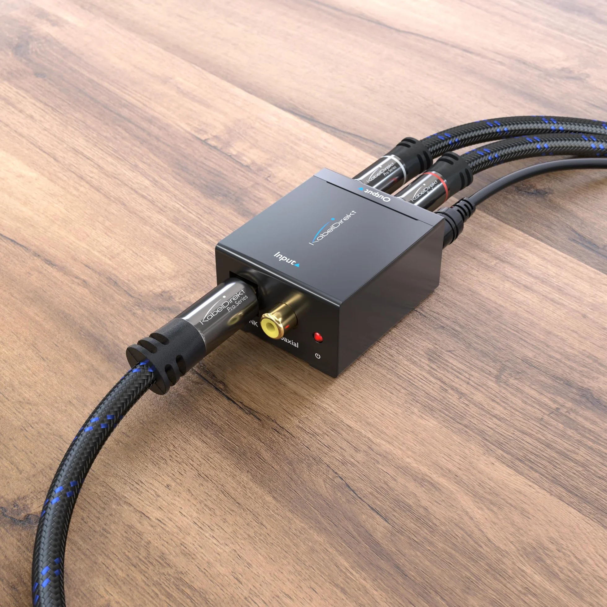KabelDirekt Cavo TOSLINK Audio Ottico 2m Fibra Ottica S/PDIF Intrecciato Nylon