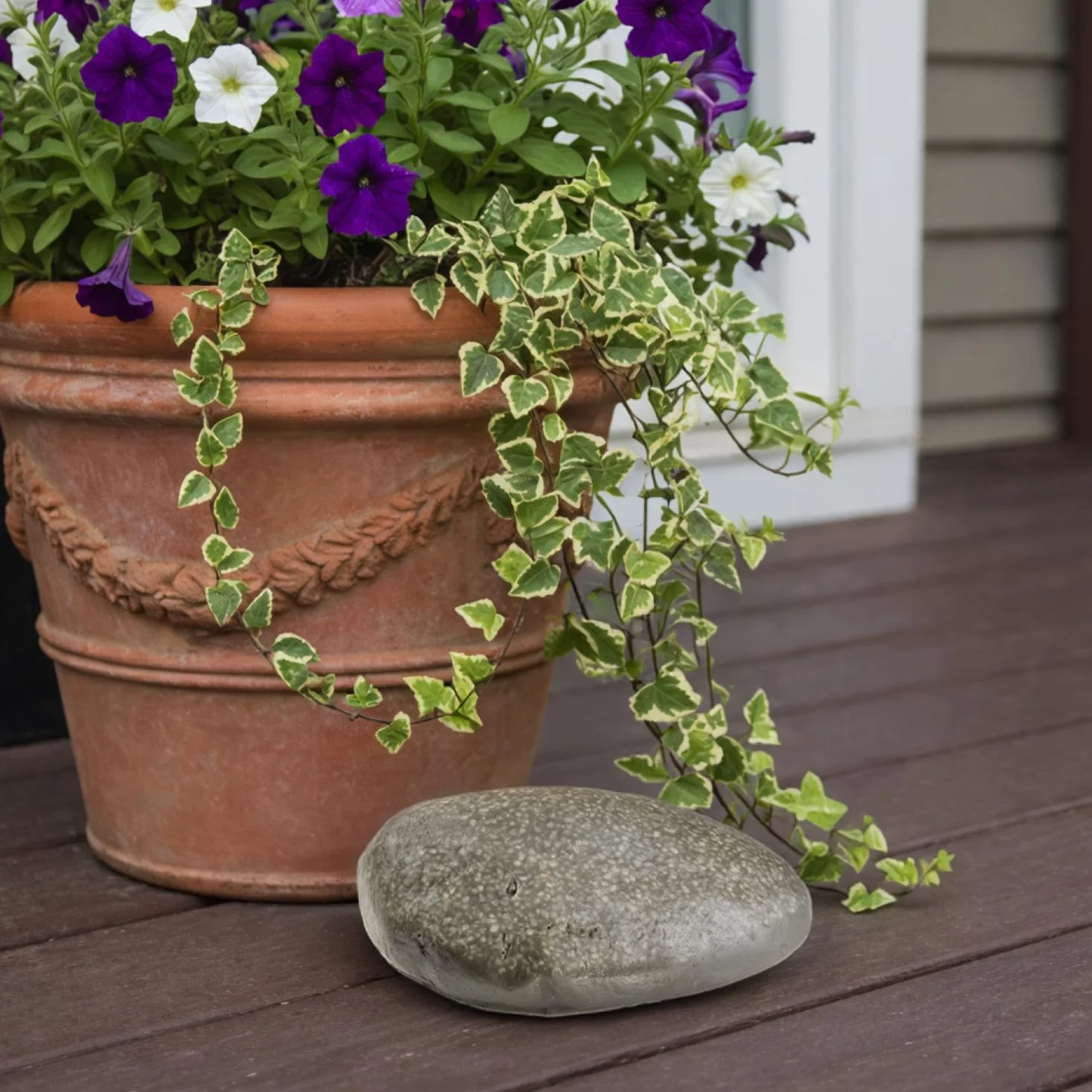 COM-FOUR® Finta Pietra Chiave Pebblestone con Scomparto Segreto per Geocaching - Nascondiglio Chiave in Aspetto Pietra