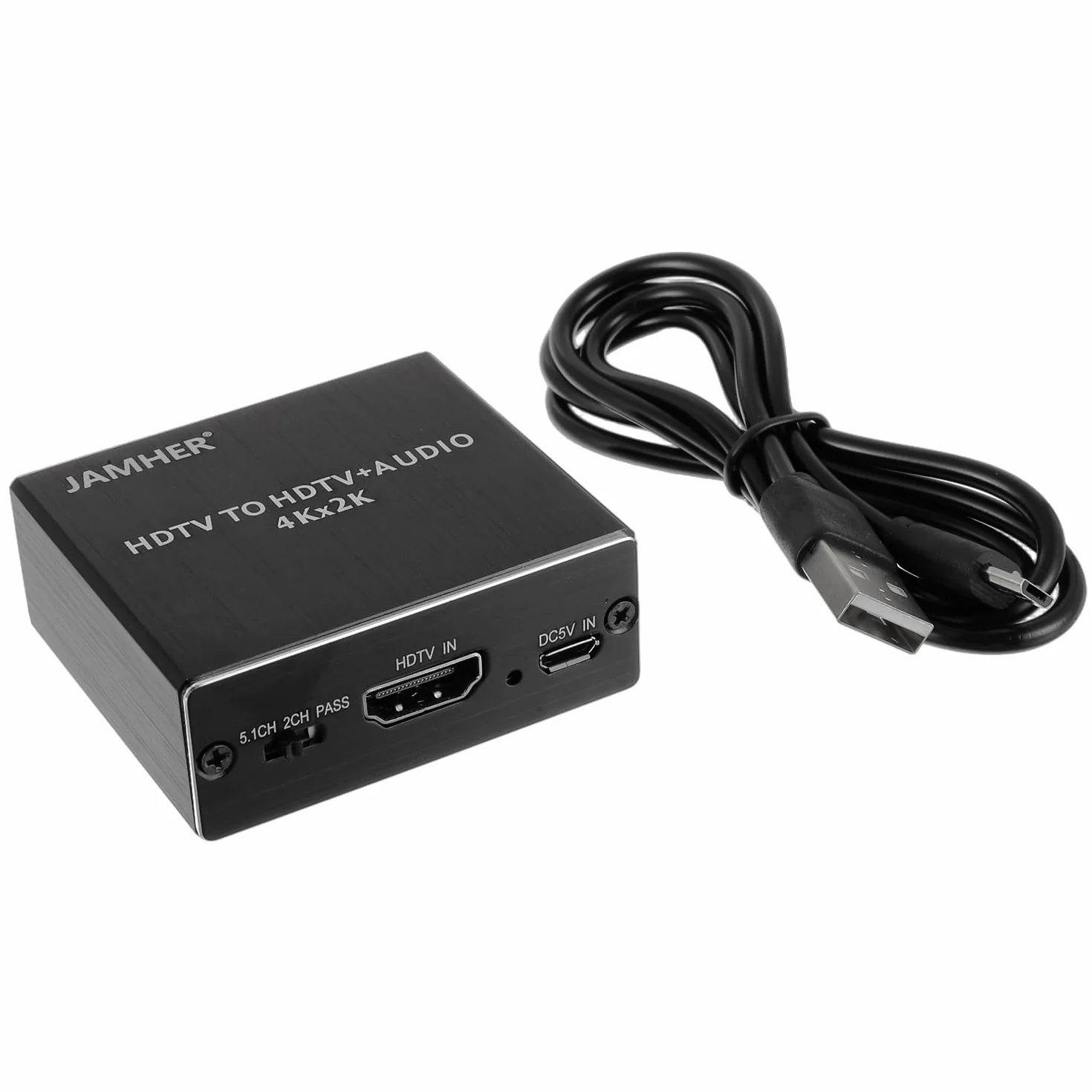 4K HDMI Audio Extractor Optical SPDIF 3.5mm Stereo Audio Splitter Convertitore Blu-ray DVD HD TV