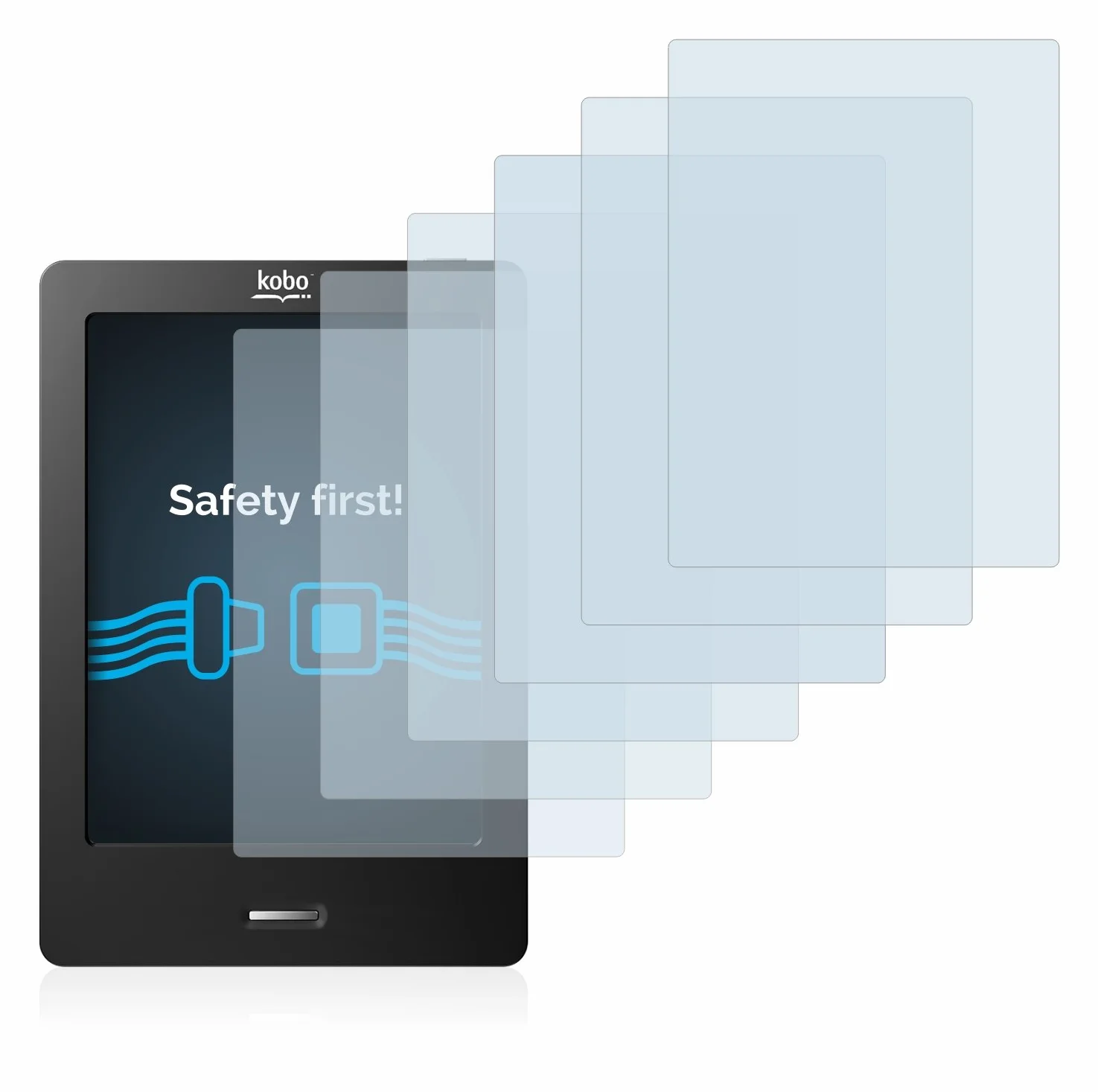 Savvies Pellicola Protettiva per Kobo eReader Touch Protezione Schermo Trasparente 6 Pezzi