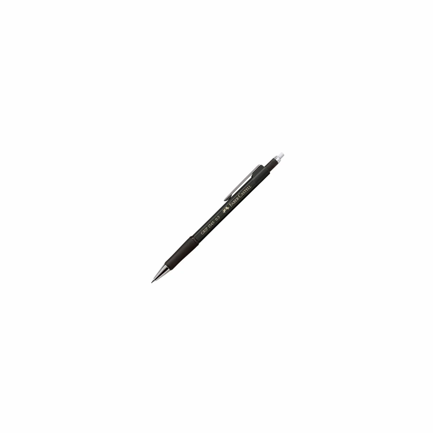 FABER-CASTELL Portamine GRIP 1345 nero, durezza B, mina 0,5 mm, con gomma, 1 pezzo