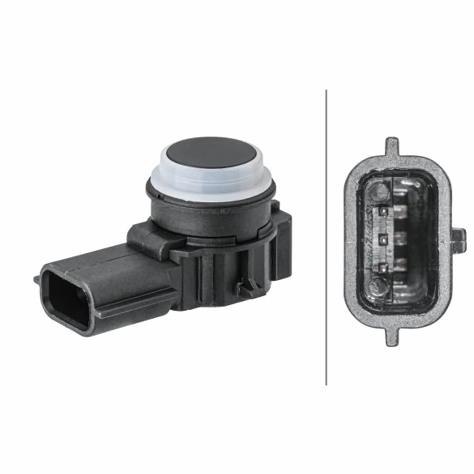 HELLA 6PX 358 141-761 Sensore Assistenza Parcheggio 3a Poli Verniciabile Con Anello Fissaggio