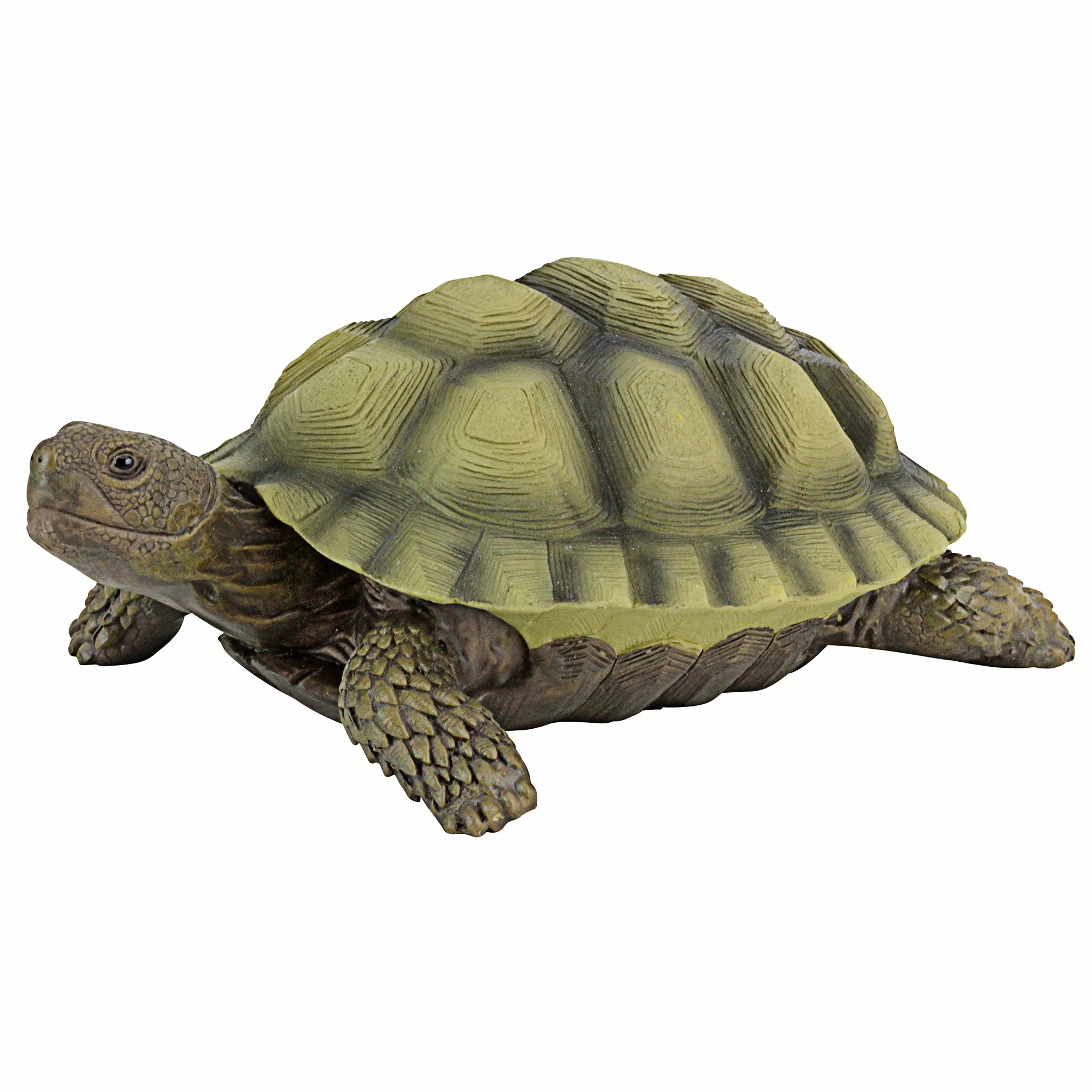 Design Toscano Gilbert La Tartaruga Decoro da giardino Statuetta animale, poliresina, a colori, 22,75 cm