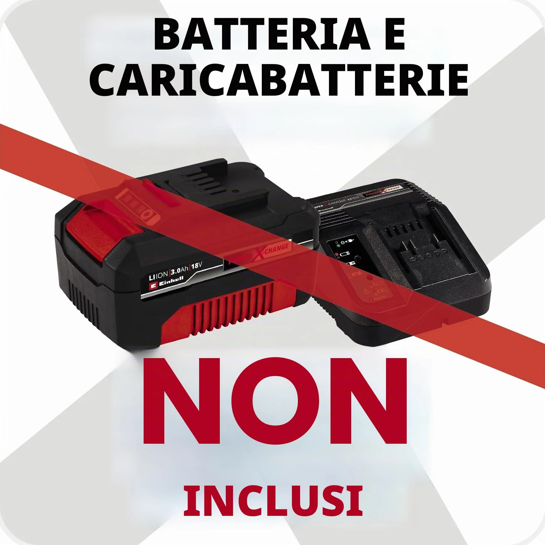 Einhell GC-CL 18 Li E Solo Soffiatore, Nero, Rosso, Senza Batteria e Caricabatteria
