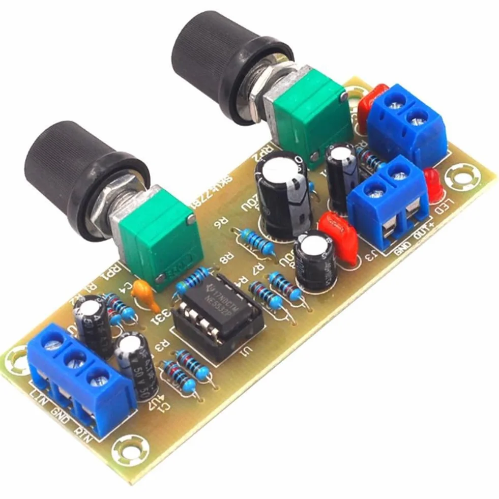 Scheda filtrante DC 10-24V subwoofer amplificatore preamplificatore piastra filtro frequenza
