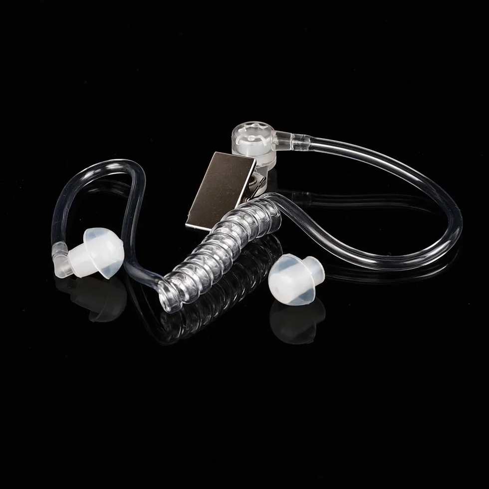 BaoFeng Auricolare a 2 pin con microfono PTT per radio a 2 vie Kenwood Puxing UV-5R 888S (confezione da 2)