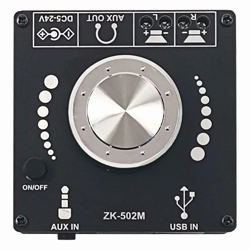 DollaTek ZK-502M Audio Mini 2.0 Stereo 50W+50W Modulo amplificatore digitale bluetooth AMP Home Theater AUX USB