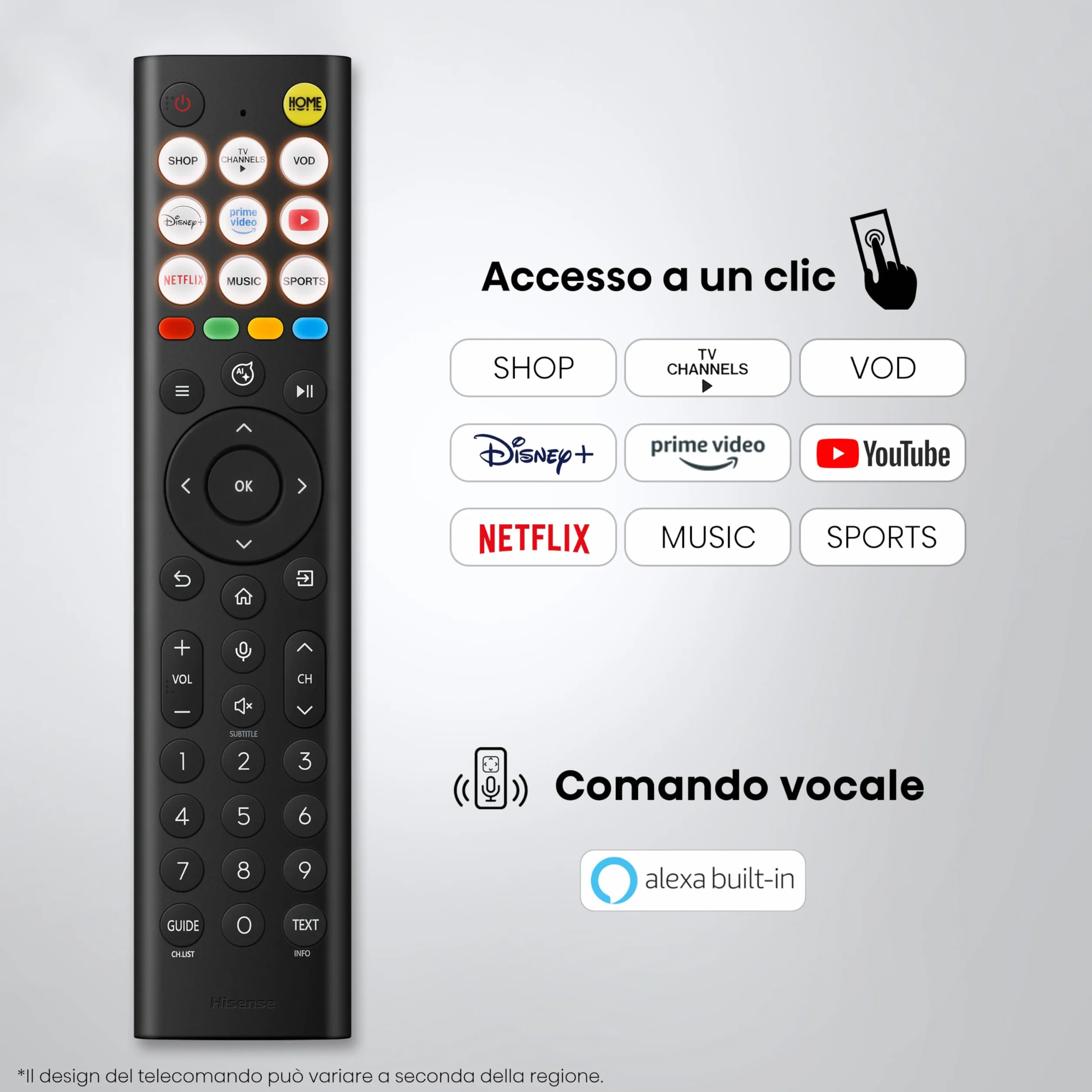 Hisense Smart TV QLED 43" 4K 43E7DS, 60Hz, Dolby Atmos, VIDAA OS, Dolby Vision IQ, HDR 10+
