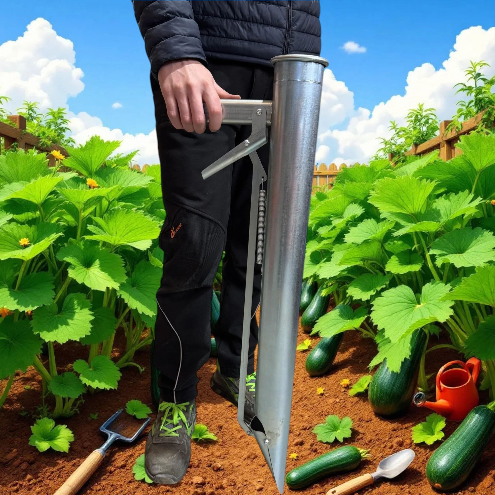 G.L.D. Forniture Transplanter Bazukka 80Trapiantatore seminatore piantatore per bulbi, sementi e piantine seminatrice