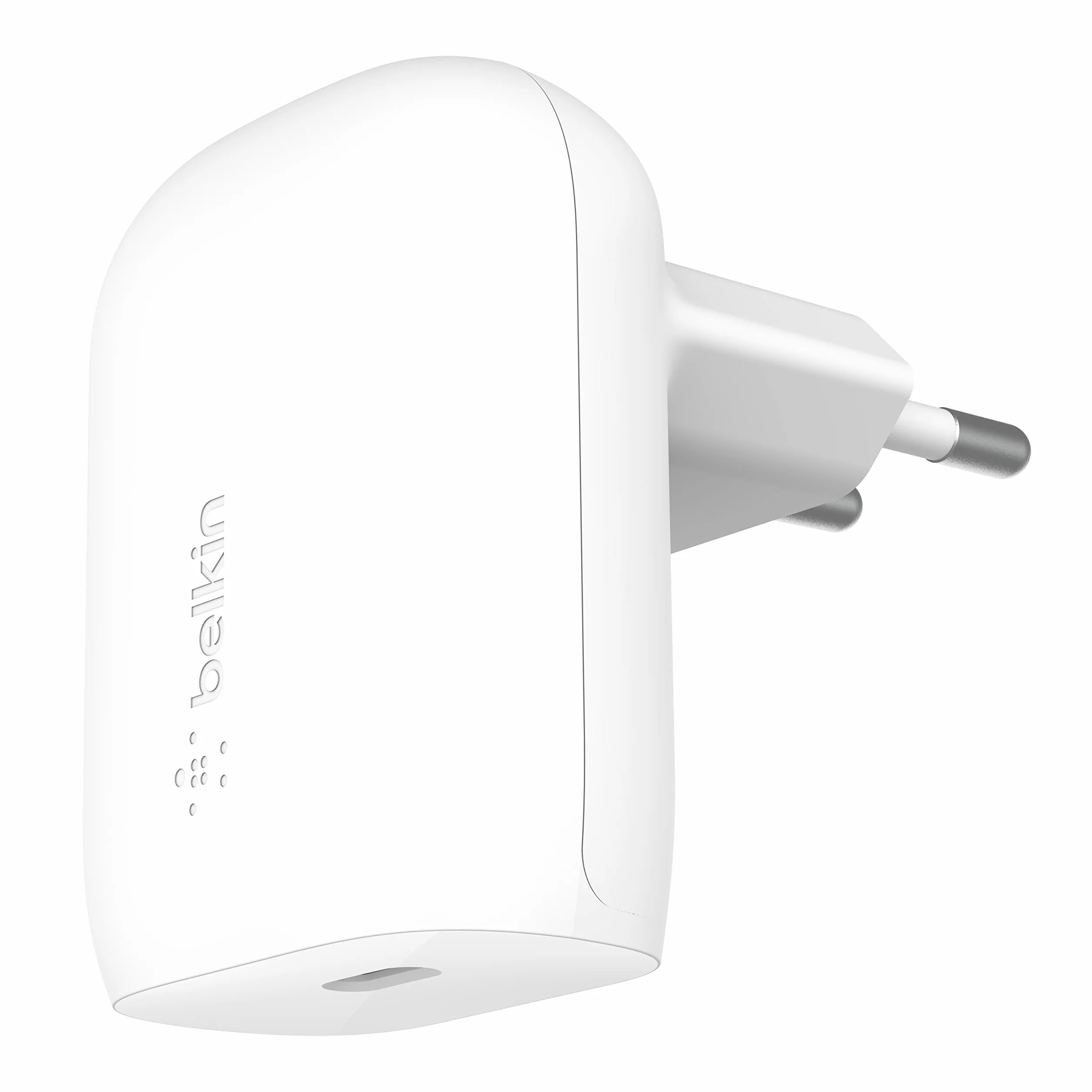 Belkin Caricabatteria da parete USB-C 30W PPS PD 3.0 per iPhone 16 15 14 Galaxy S24 S23 iPad AirPods MacBook Air