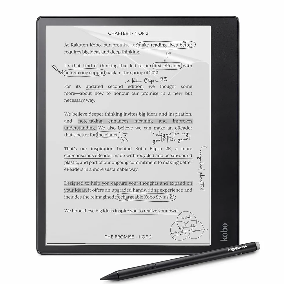 Youngme Pellicole Protettive Antiriflesso Opache per Kobo Elipsa 2E 10,3" PET