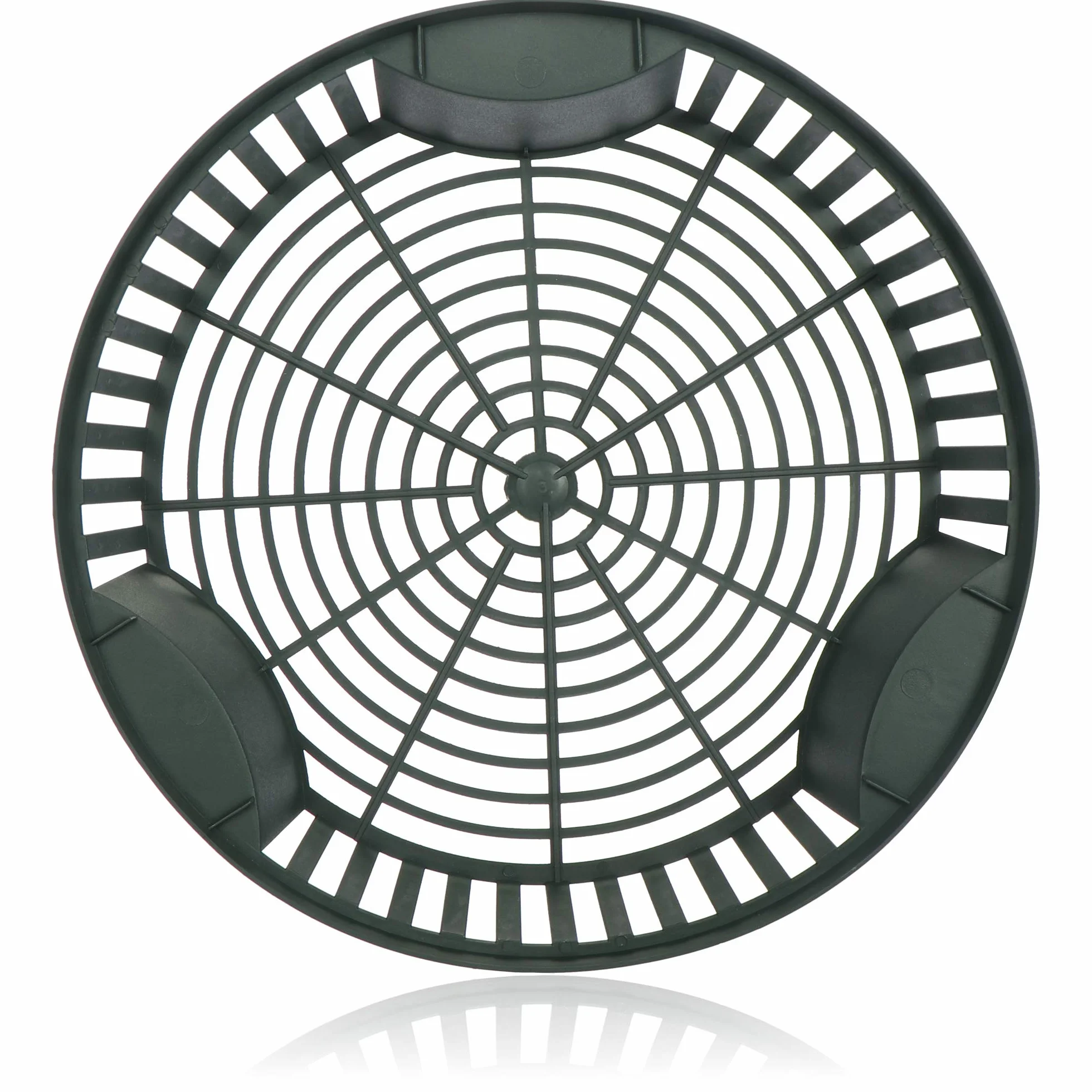 com-four® 6 cesti per piante per bulbi di fiori, vaso per fioriera di propagazione per piantare e conservare piante a bulbo, grande cesto per cipolle verdi (06x ciotola per fioriera verde - 31,5 cm)