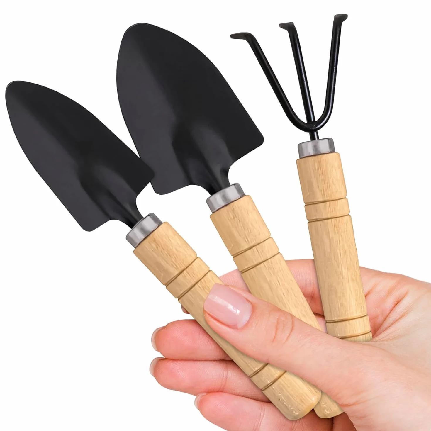 Utensili Giardino Piante, 3 Pezzi Tool Giardino Mini, Attrezzi Piante Giardino, Mini Giardino Pala, Utensili Giardino Mini, Piantare Attrezzi Mini, Utensili Piantare Giardino Piccola