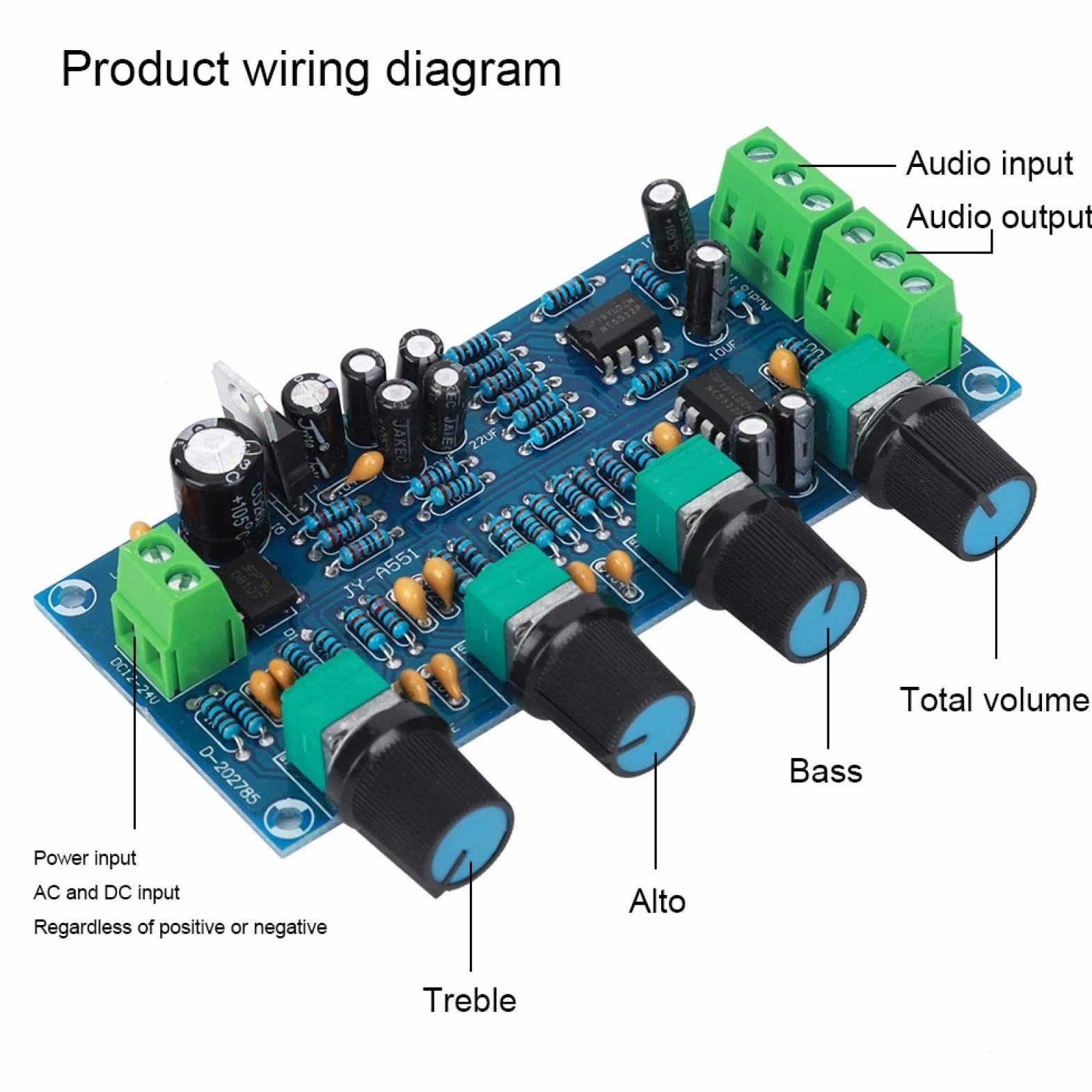 Scheda di controllo audio preamplificatore HIFI kit Amplis