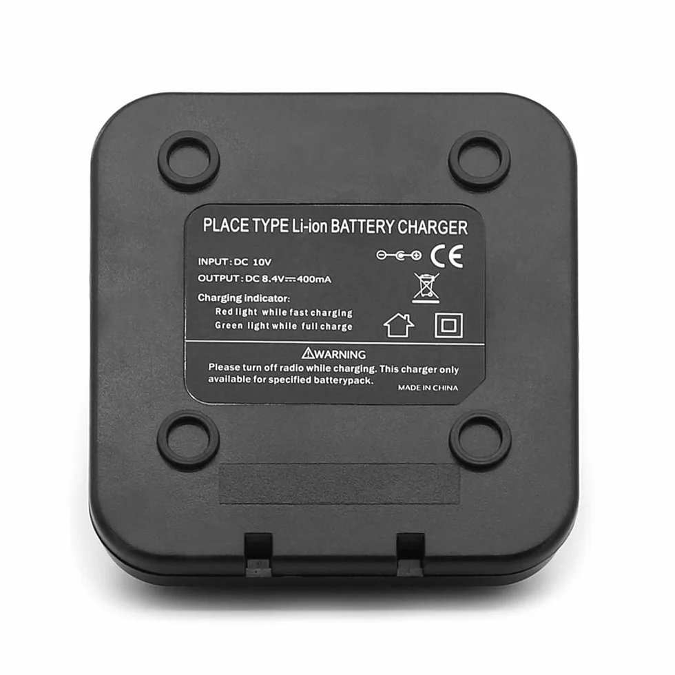 Base Caricabatterie da Scrivania per Baofeng Radio BF-F8HP UV-5R con Adattatore USB