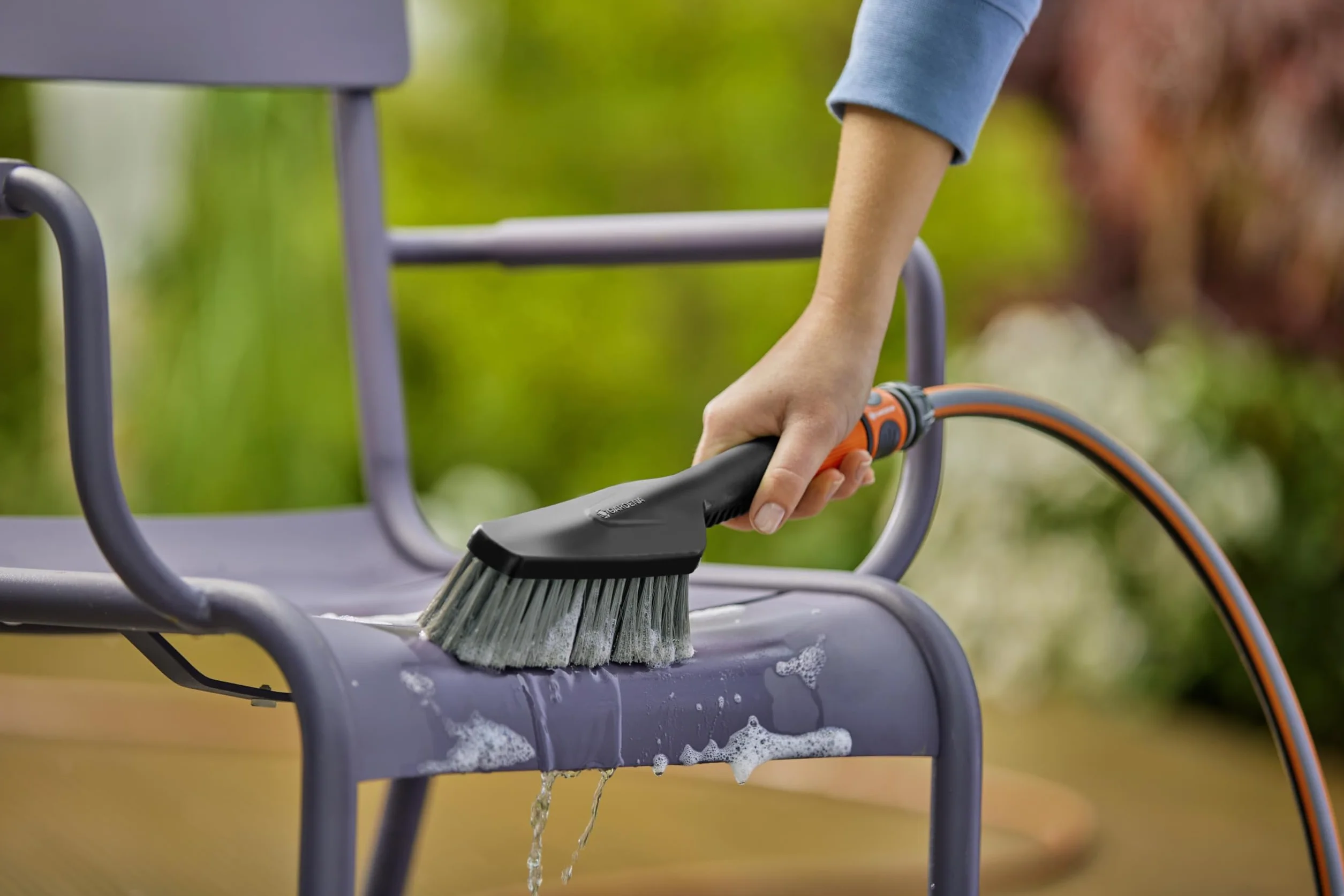 Gardena Cleansystem Set pulizia spazzola manuale S soft regolazione flusso 18860-20