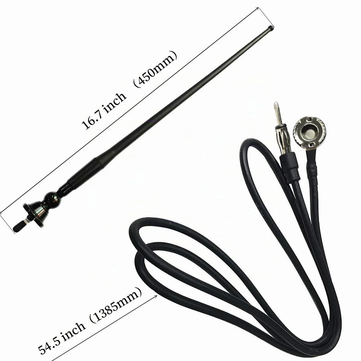Antena FM Marine Gomma Anatra Dipole Flessibile Auto Barca Yacht ATV UTV RV