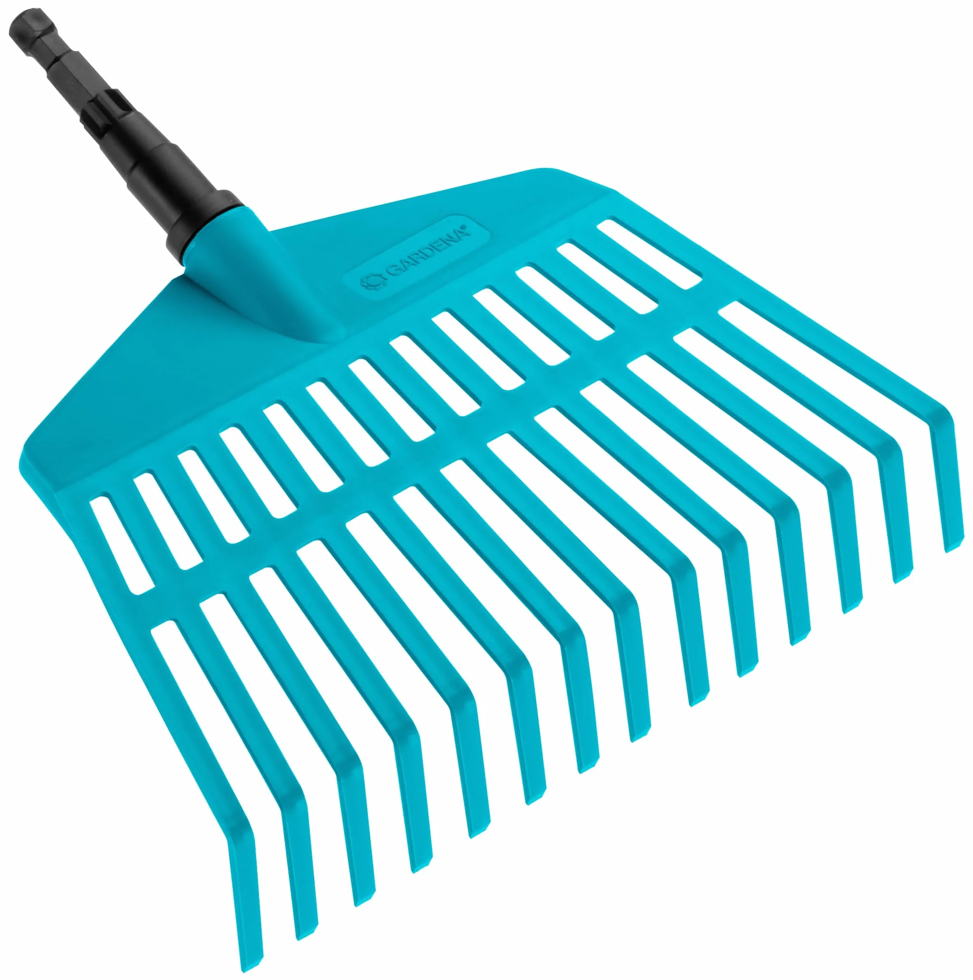 Gardena Scopa combinata: Il rastrello Leggero e maneggevole per Piccoli Giardini, Denti in plastica di Alta qualità, Larghezza 27 cm, Adatto a Tutte Le Maniglie CS (3105-20)