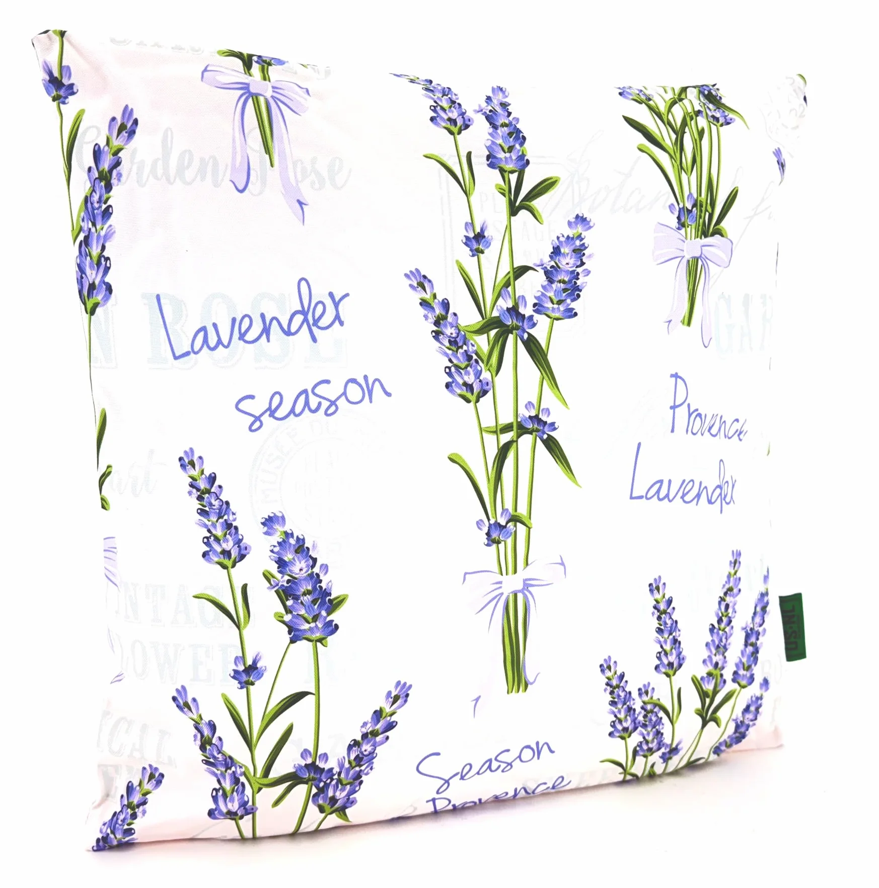 heimtexland ® Cuscino decorativo per esterni, 45 x 45 cm, resistente alle intemperie, con imbottitura, impermeabile, per esterni, motivo provenzale, tipo 913, lavanda