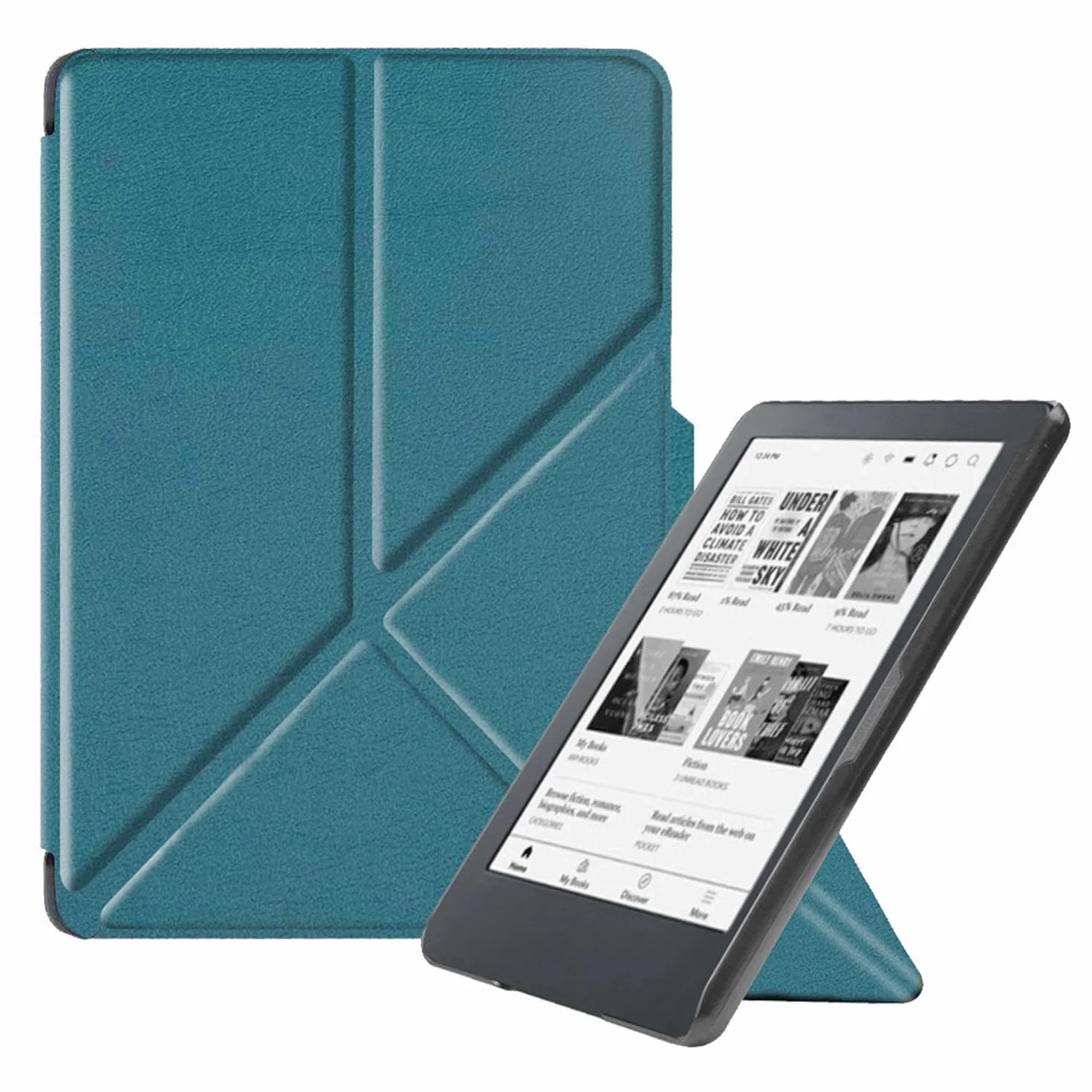 Custodia KOBO Clara Colour Cover Antiurto 6" Lettore eBook con Supporto Pieghevole (Verde)