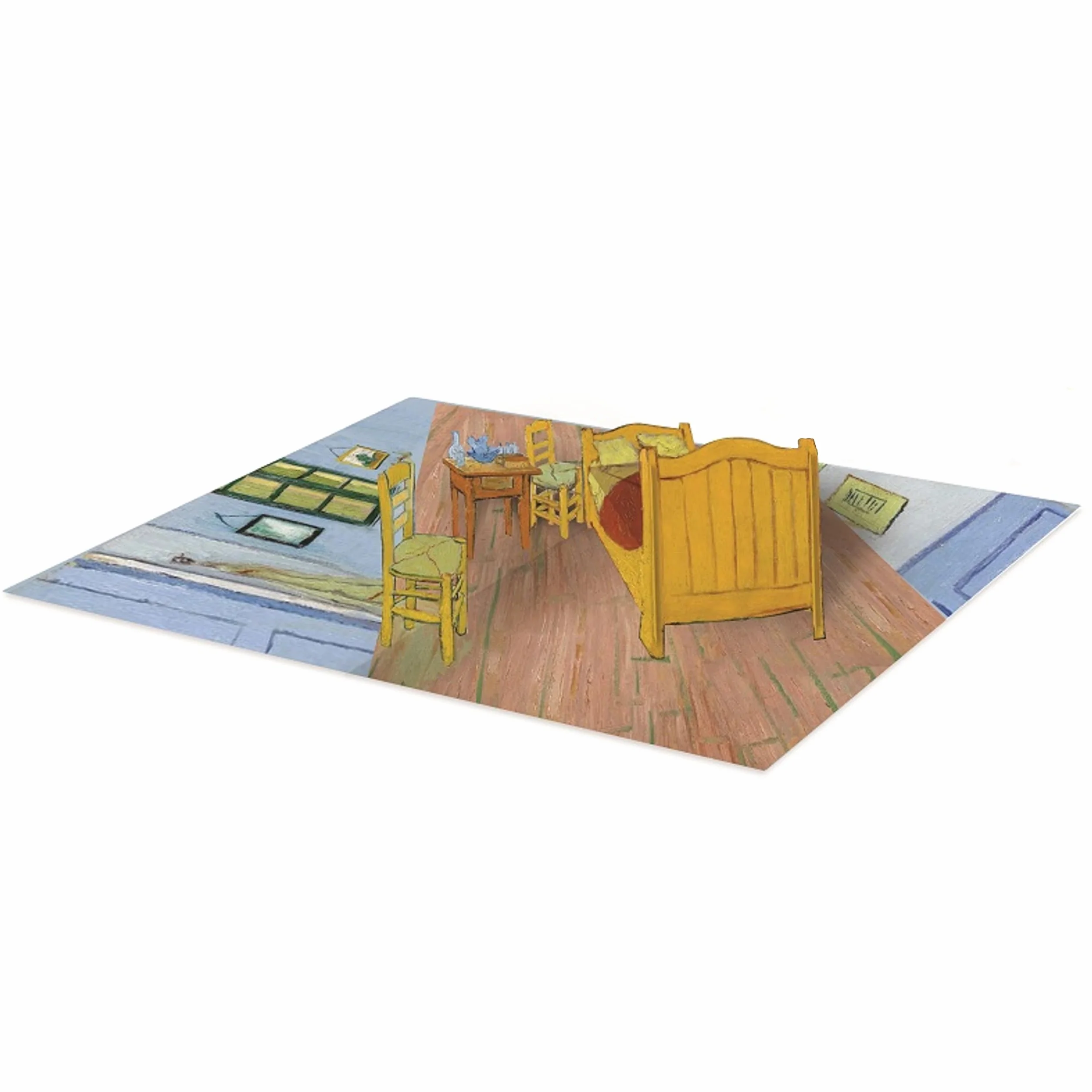 Van Gogh The Bedroom Pop-Up Biglietto regalo 3D per compleanno ricorrenze con busta