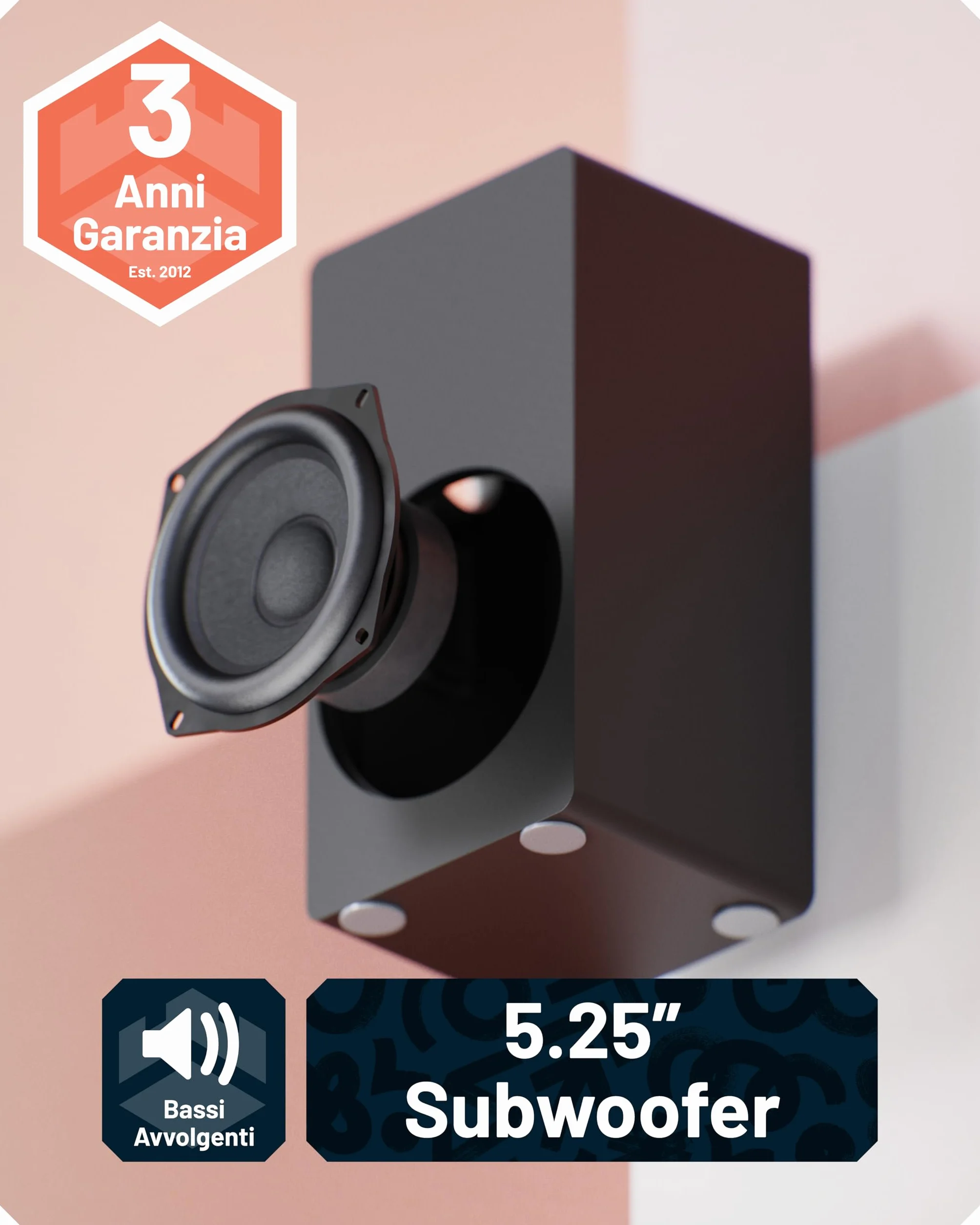 Oakcastle Home Theater Soundbar 2.1 Canali 200W Bluetooth 5.3 HDMI ARC SB80 Xtra