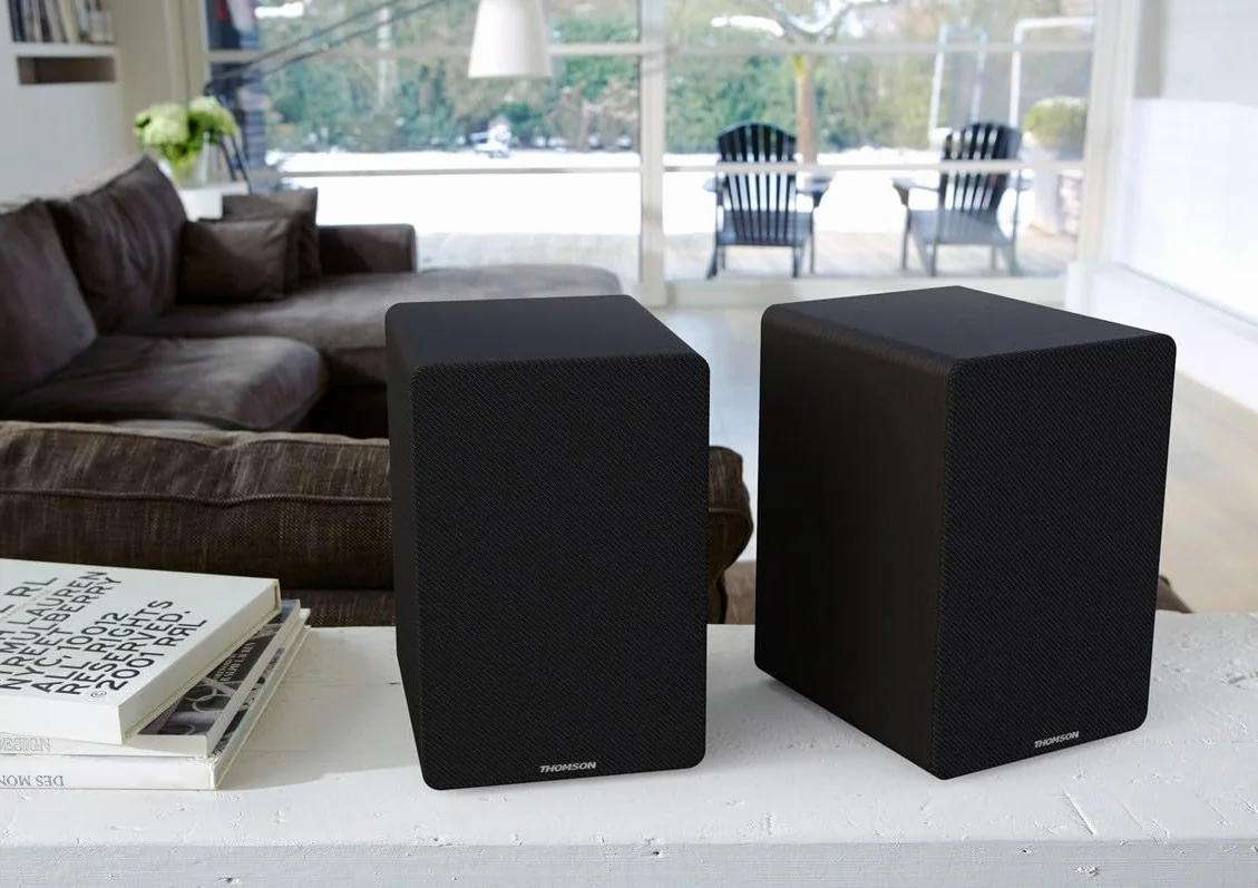 THOMSON WS400DUO Ensemble de deux enceintes 2x 7,5W Noir