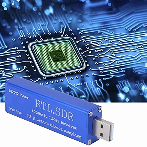 RTL-SDR RTL2832U R820T2 Ricevitore Sintonizzatore USB 100KHz-1.7GHz UHF VHF