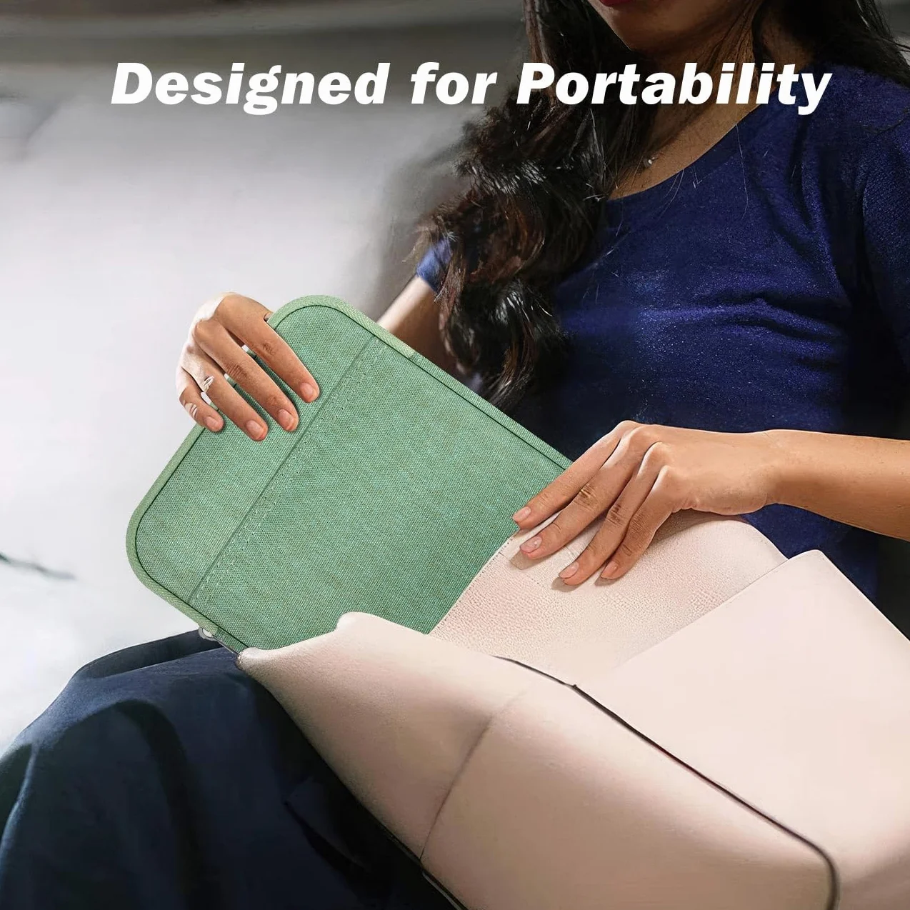 Dadanism 6-7 Cal Custodia Protettiva Sacchetto per Kindle Paperwhite 7", Kindle Colorsoft Signature Edition, Kindle 11ª Gen 6", Kobo Clara BW 6", Kindle Oasis, Verde Matcha