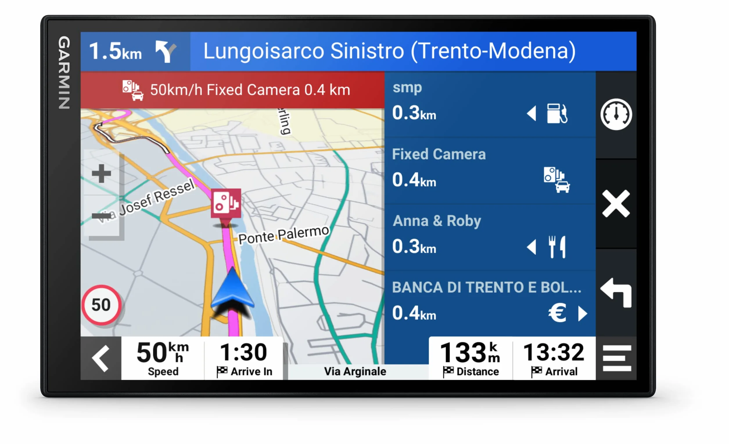 Garmin DriveSmart 86, Navigatore Satellitare 8", Mappa Europa, Assistente Vocale, ZTL, Infotraffico, Wi-Fi