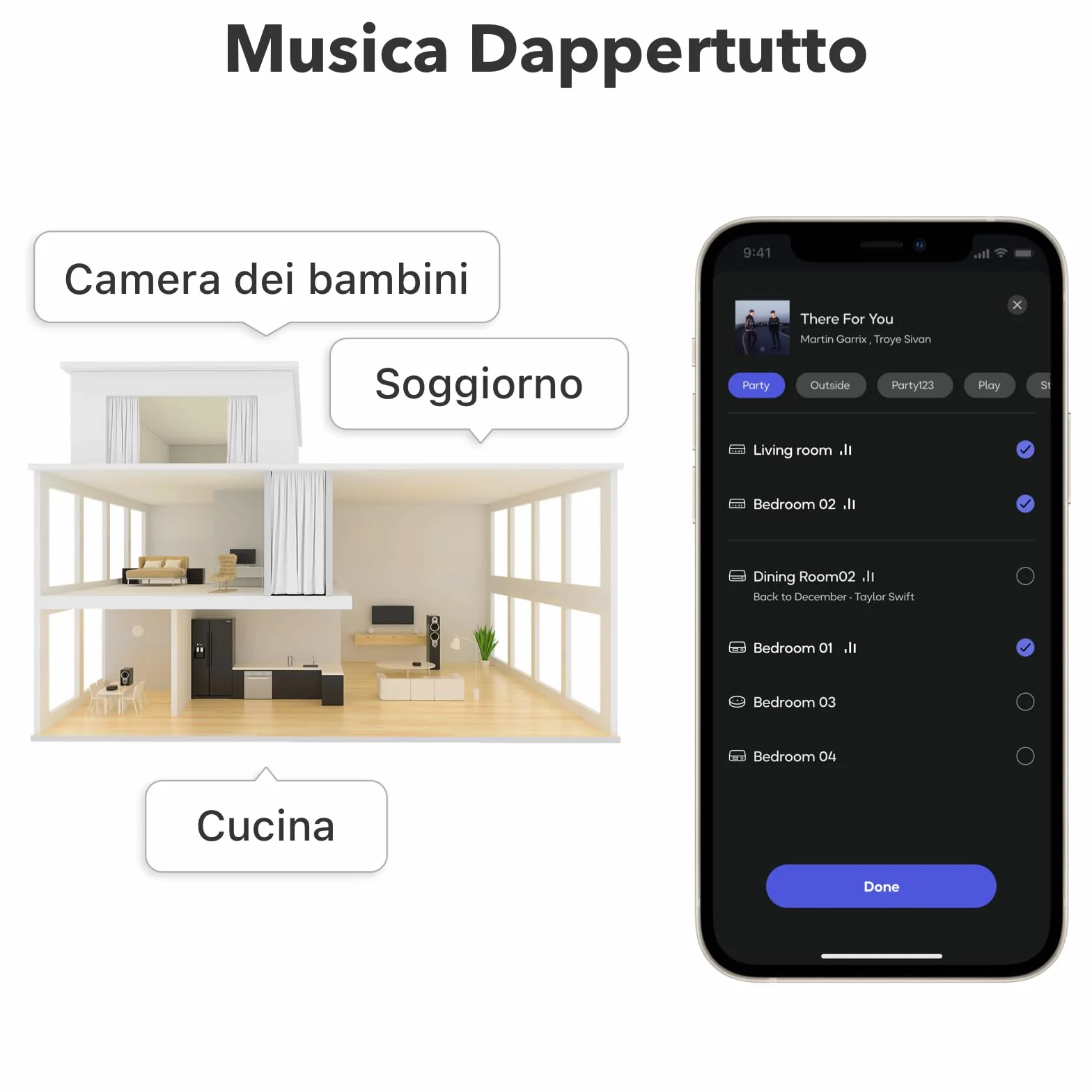 WiiM Mini Lettore audio wireless AirPlay 2 stereo multiroom preamplificatore compatibile Alexa Siri alta risoluzione