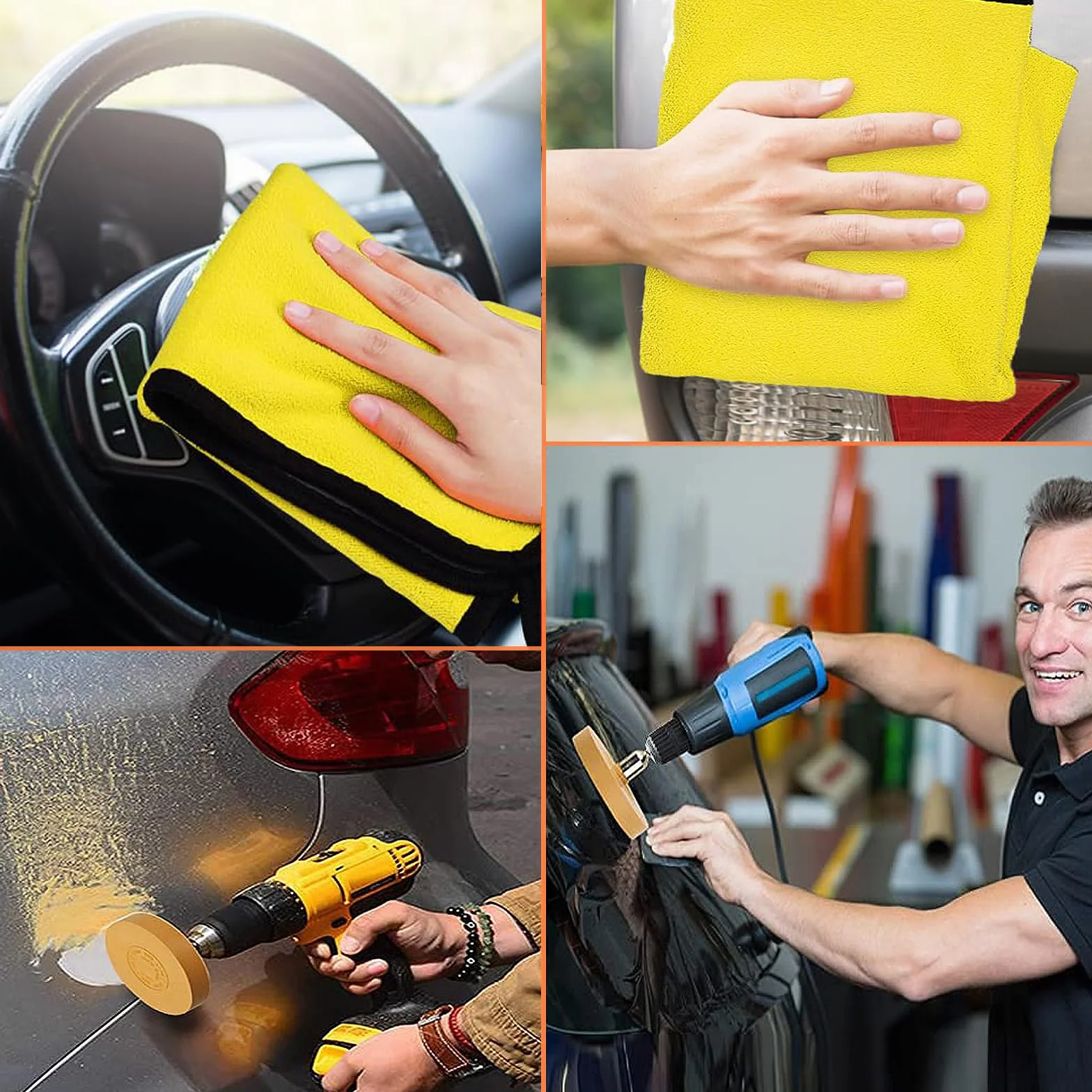 Disco Rimuovi Adesivi in Gomma con Raschietti in Plastica e 10 Lame per Auto