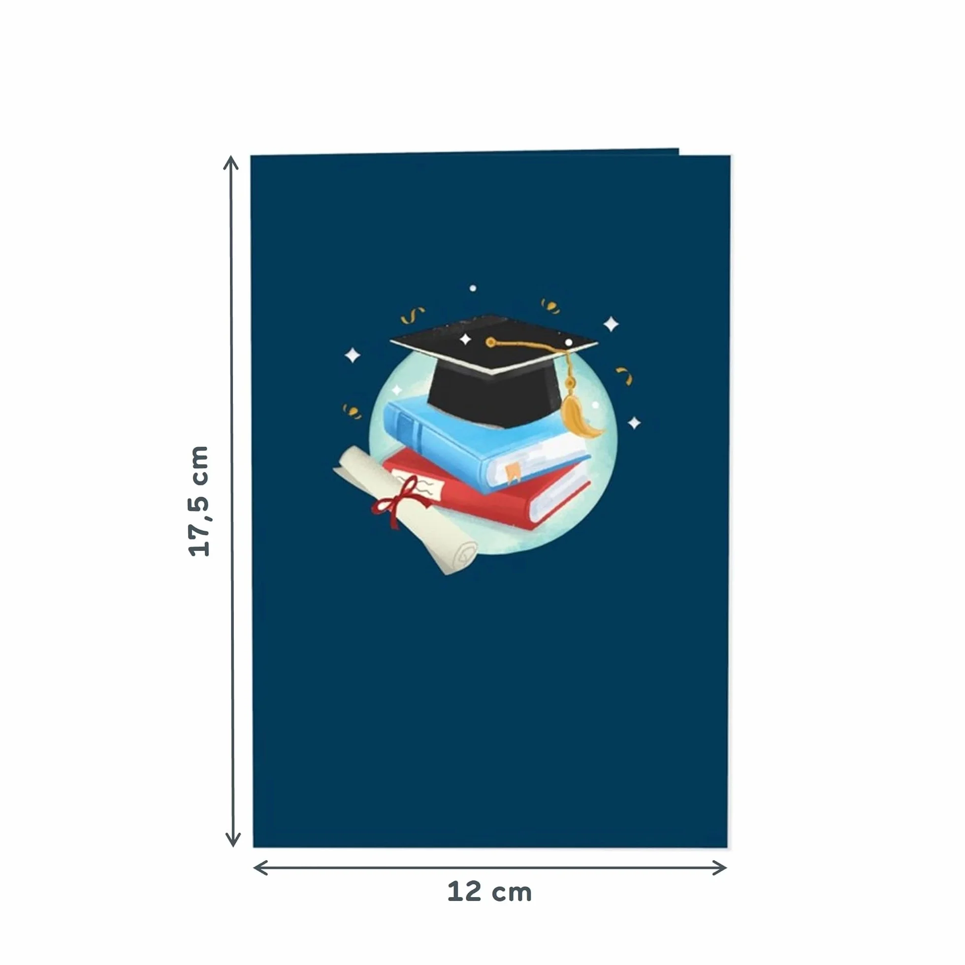 Papercrush® Biglietto pop-up gufo cappello dottore - Biglietto auguri 3D regalo denaro dottorato laurea