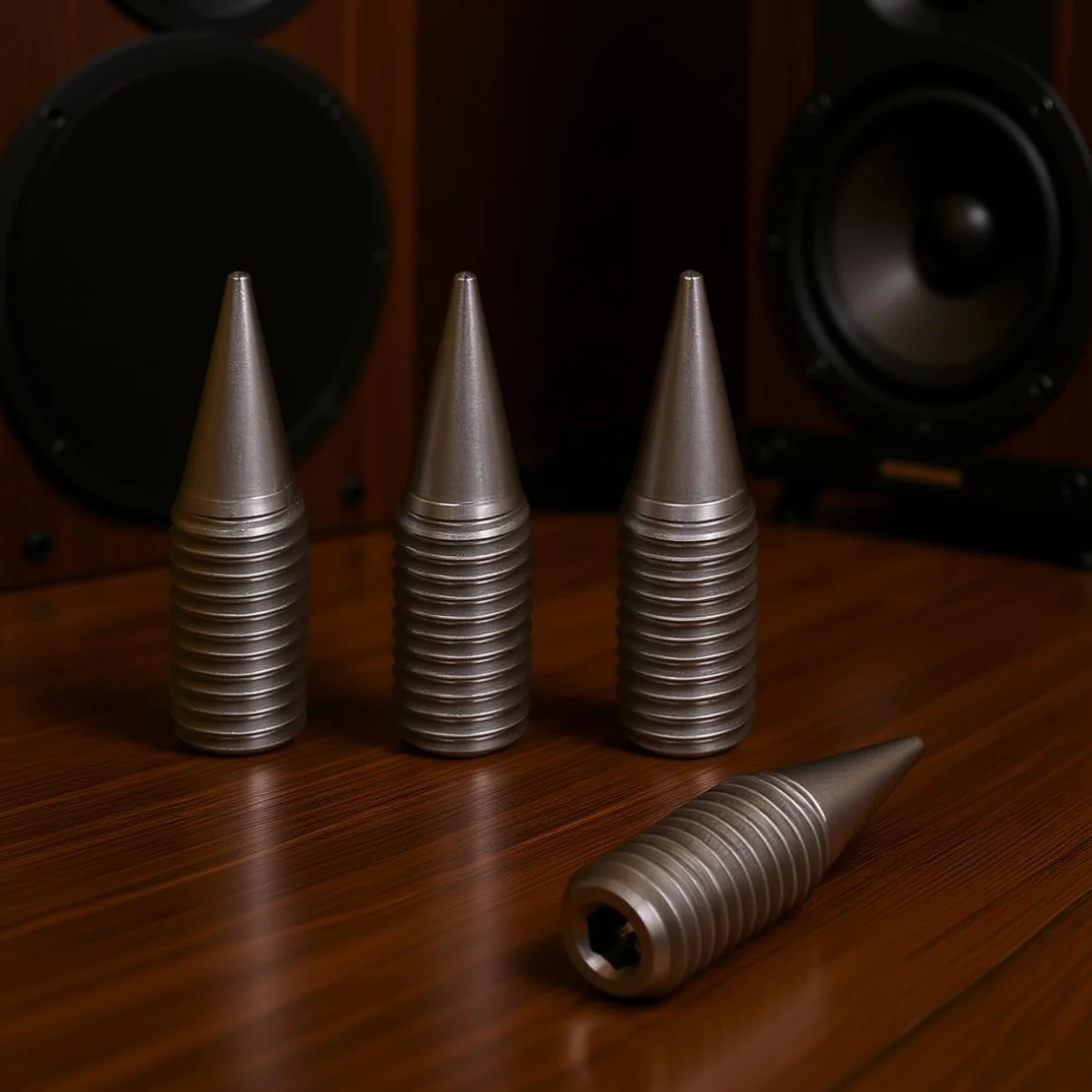 PrecisionGeek M10 L-35 Acciaio Inossidabile Spike Cono absorber altoparlanti vite Presa esagonale 4pz
