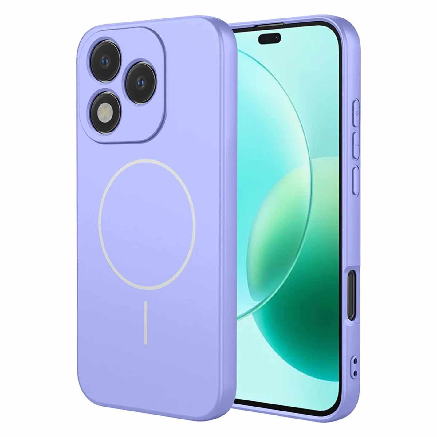 ILING Cover per HONOR 400 Lite 5G, Custodia in Silicone TPU Morbido Antiurto Opaco Porpora