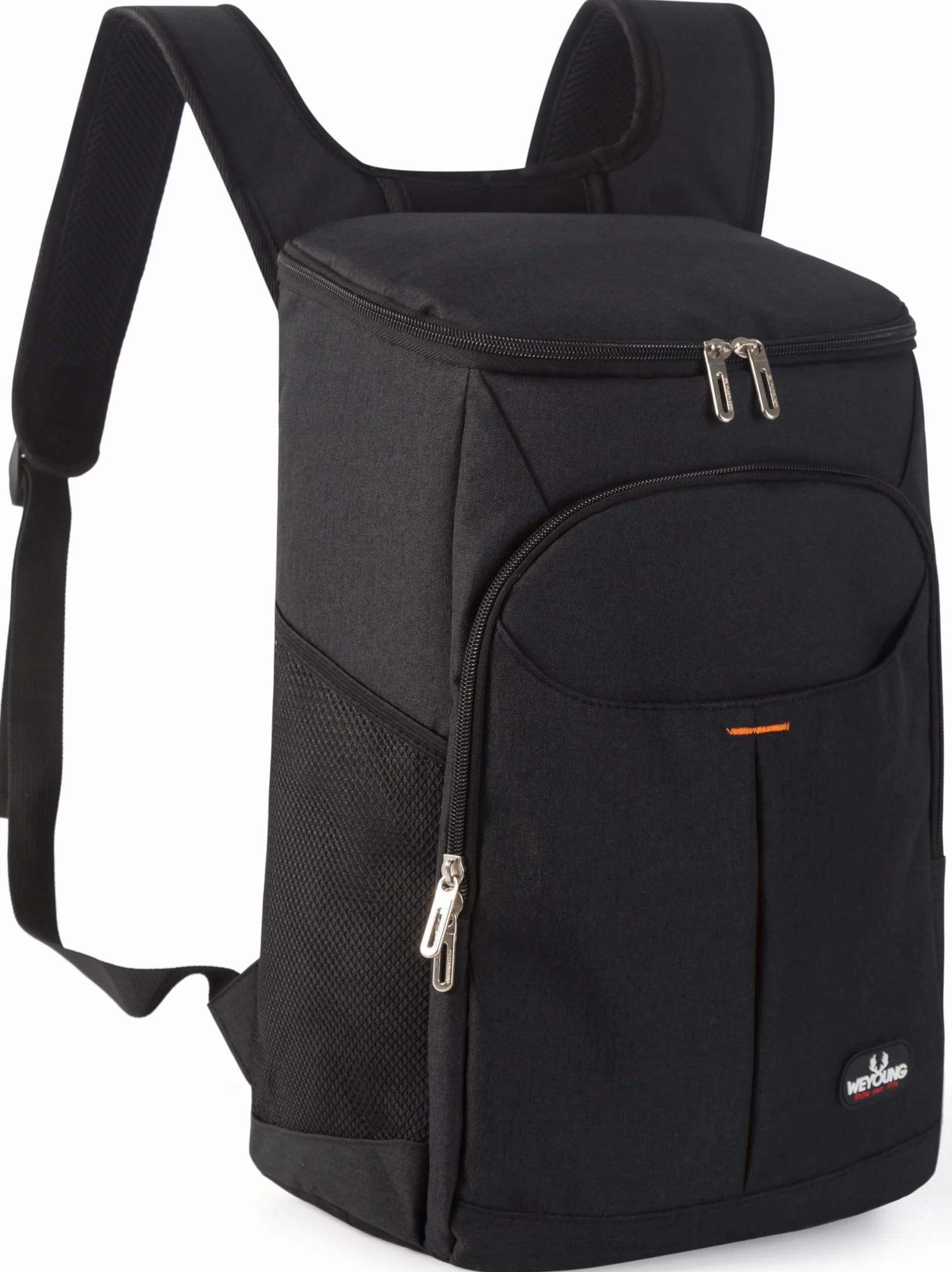 Borsa Termica Frigo 25L Isoterma per Alimenti Caldo Freddo, Zaino Porta Pranzo Nero