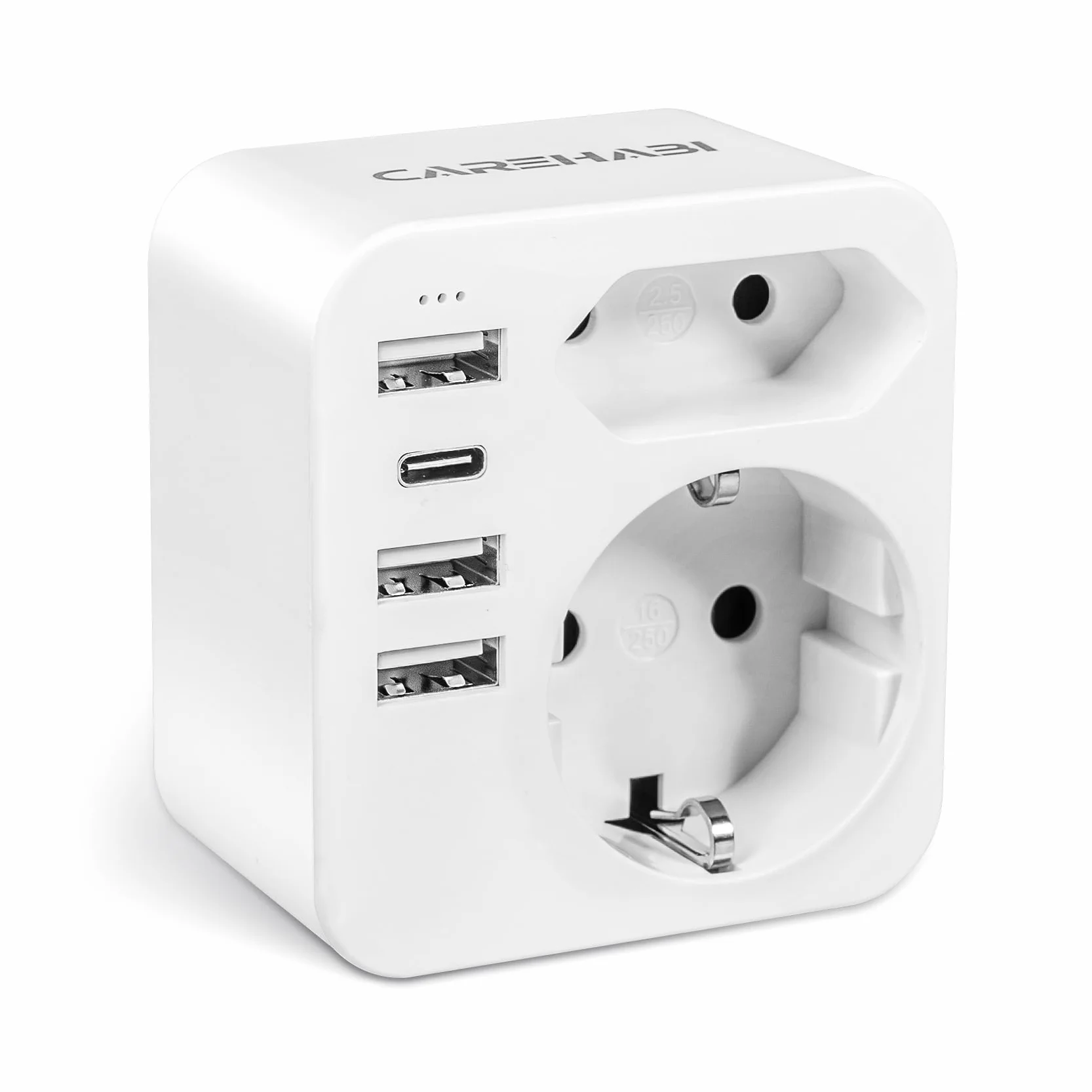 Adattatore di viaggio Australia Cina Italia 3 USB C + 1 USB-C per Nuova Zelanda Argentina