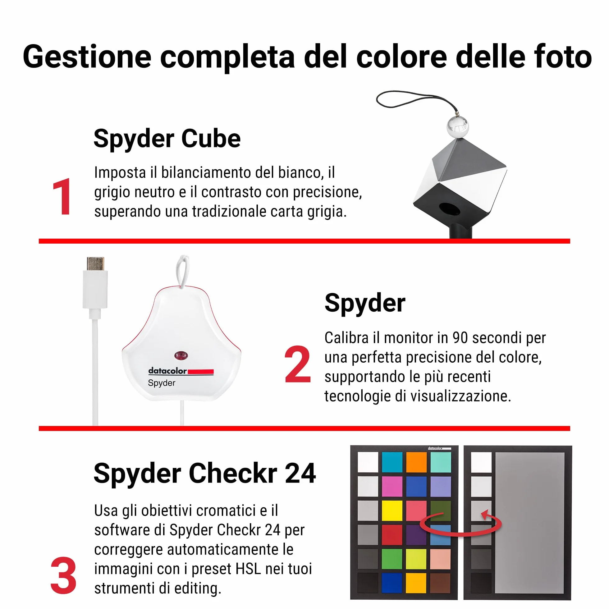 Datacolor Spyder Celebration Kit Spyder Cube Spyder Checkr 24 kompleksowe zarządzanie kolorem fotograficznym