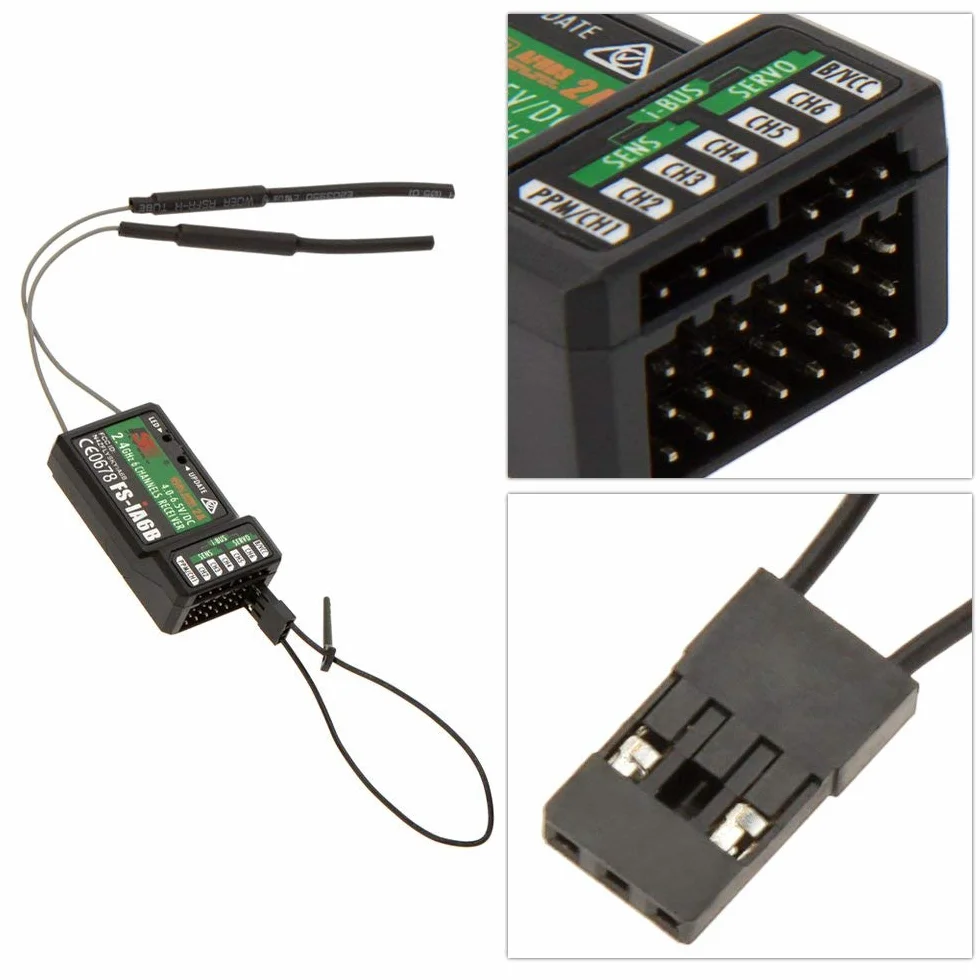 Flysky FS-iA6B ricevitore 6 canali con trasmettitore i4 i6 i10 i10 compatibile iBus 2.4G