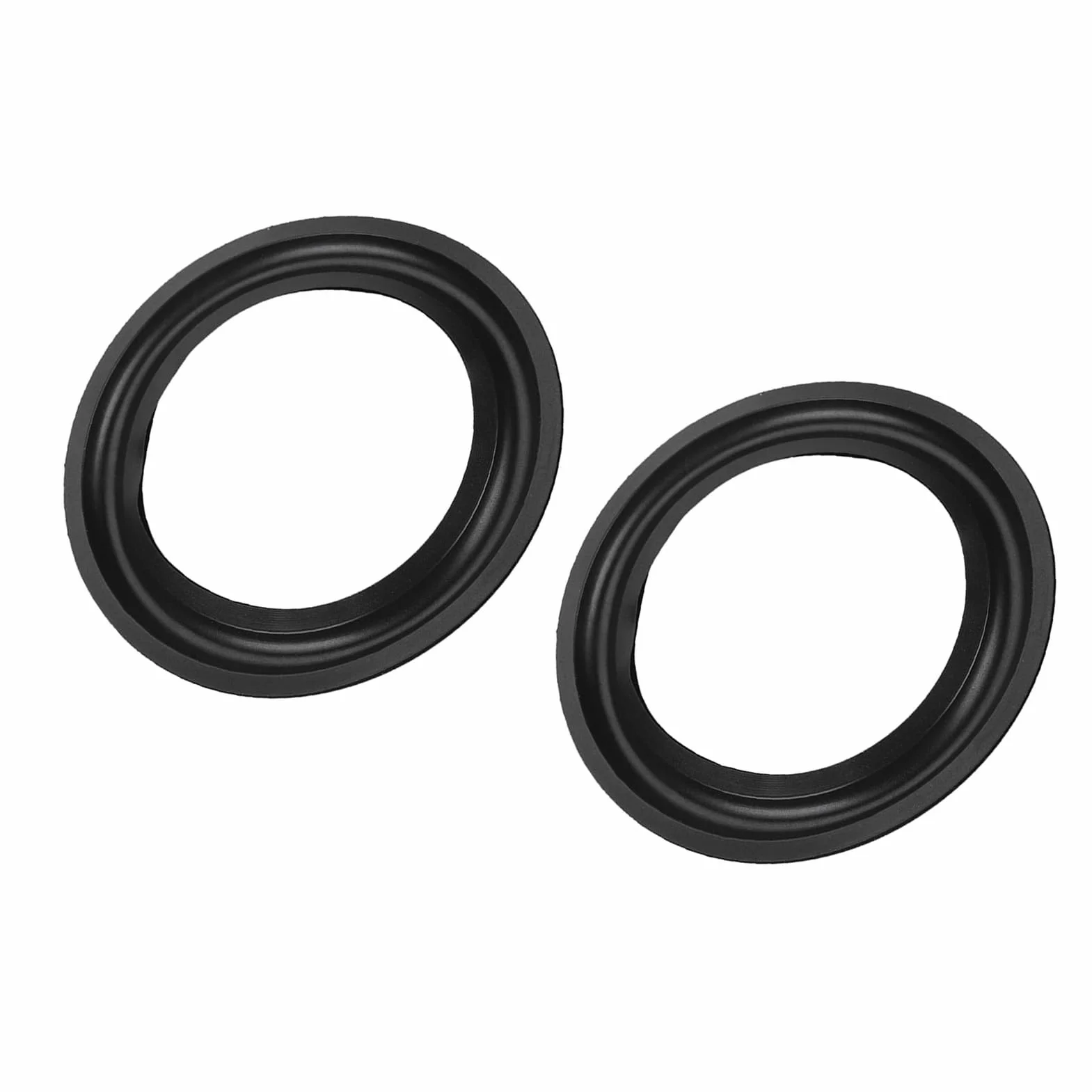 Membrana Riparazione Subwoofer 4 Pollici Bordo Gomma Altoparlante 2 Pezzi Nero Hi Fi Woofer