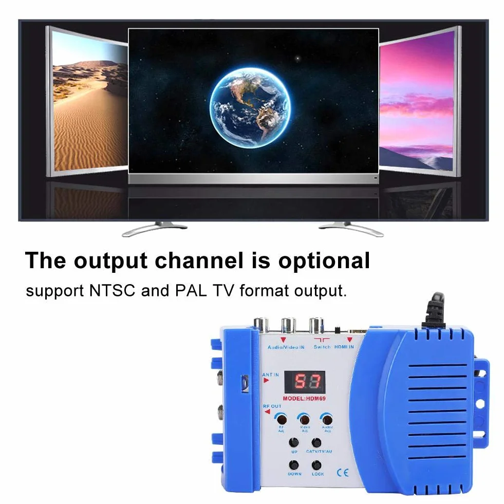 Modulatore RF HDMI Convertitore AV TV VHF UHF Pal NTSC Digitale