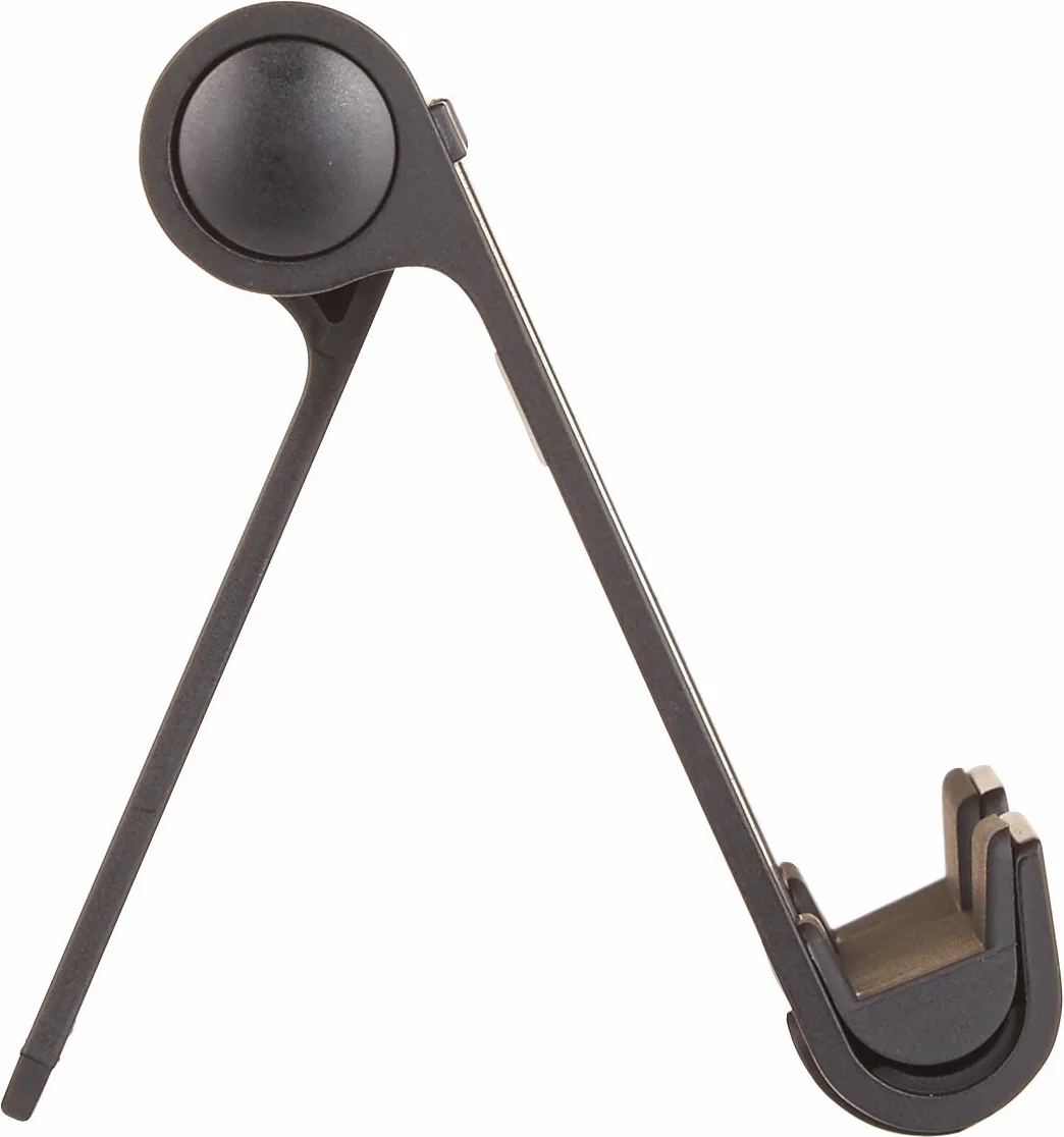 Amazon Basics Supporto portatile inclinabile per tablet, lettori e-book, telefoni, Nero