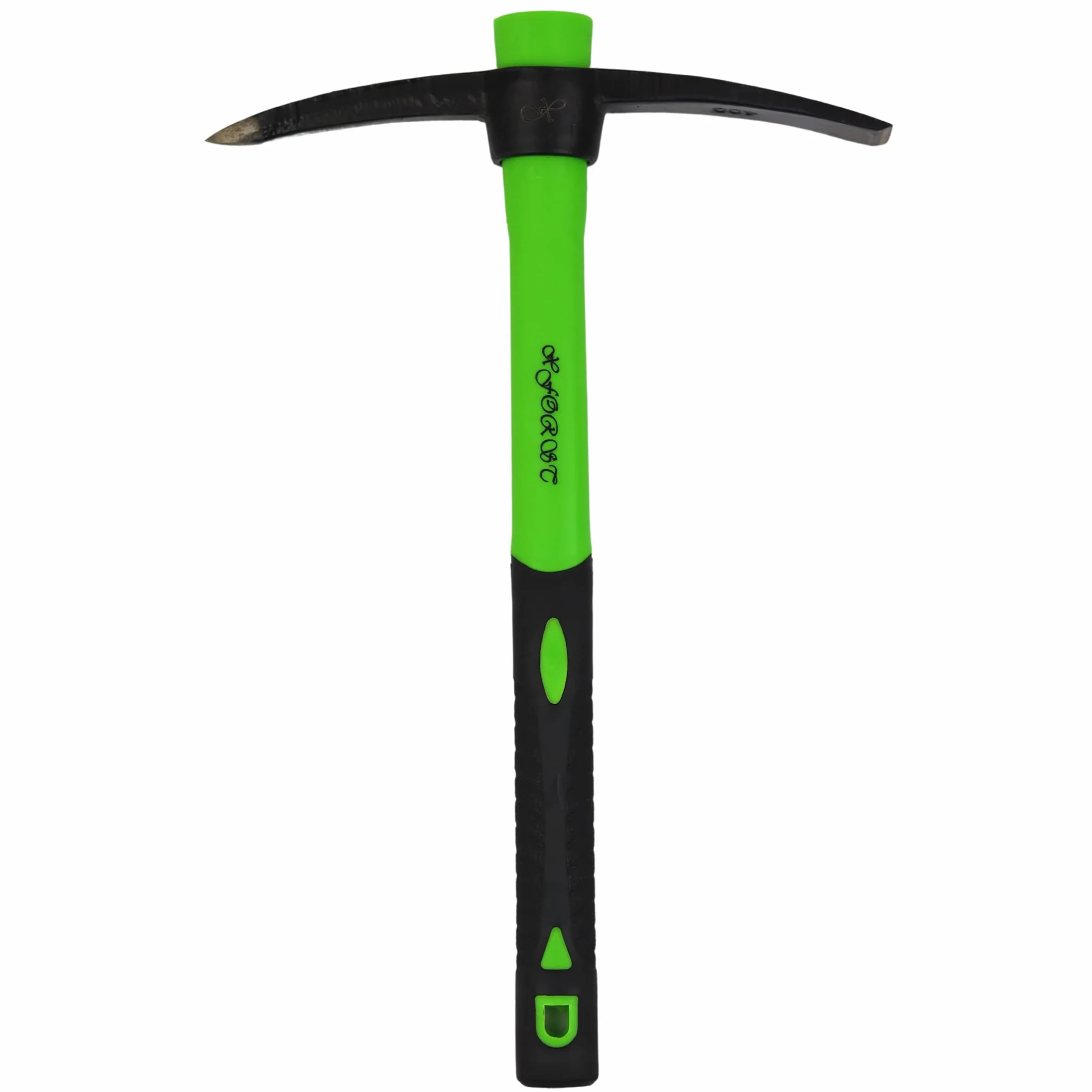 Xforst Piccone, Alcotana Pala-Pico, Martellina manico fibra. Piccone compatto da giardino per campeggio o metal detector, con manico in fibra di vetro resistente e testa in acciaio forgiato. X-PF400