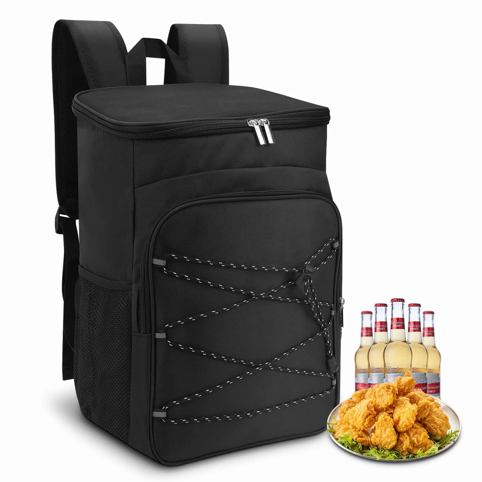 Ejoyous, zaino termico da picnic, grande capacità, resistente all'acqua, borsa da pranzo a prova di perdite per viaggio, escursionismo, spiaggia, scuola, campeggio, barbecue