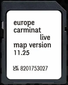 Scheda SD Navigazione GPS Europa 2024-11.25 Mappatura SDHC Renault TomTom Live Compatibile 2011-2014