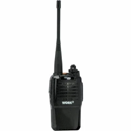 WORK-III PMR446 pacco batterie al Litio 7,4V 2300mAh Li-Ion con caricabatterie clip cintura cinghiello polso manuale italiano inglese